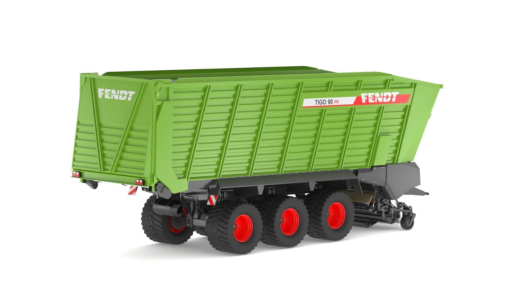 Fendt Tigo Forage Wagons 6 Wheels 3D model_2