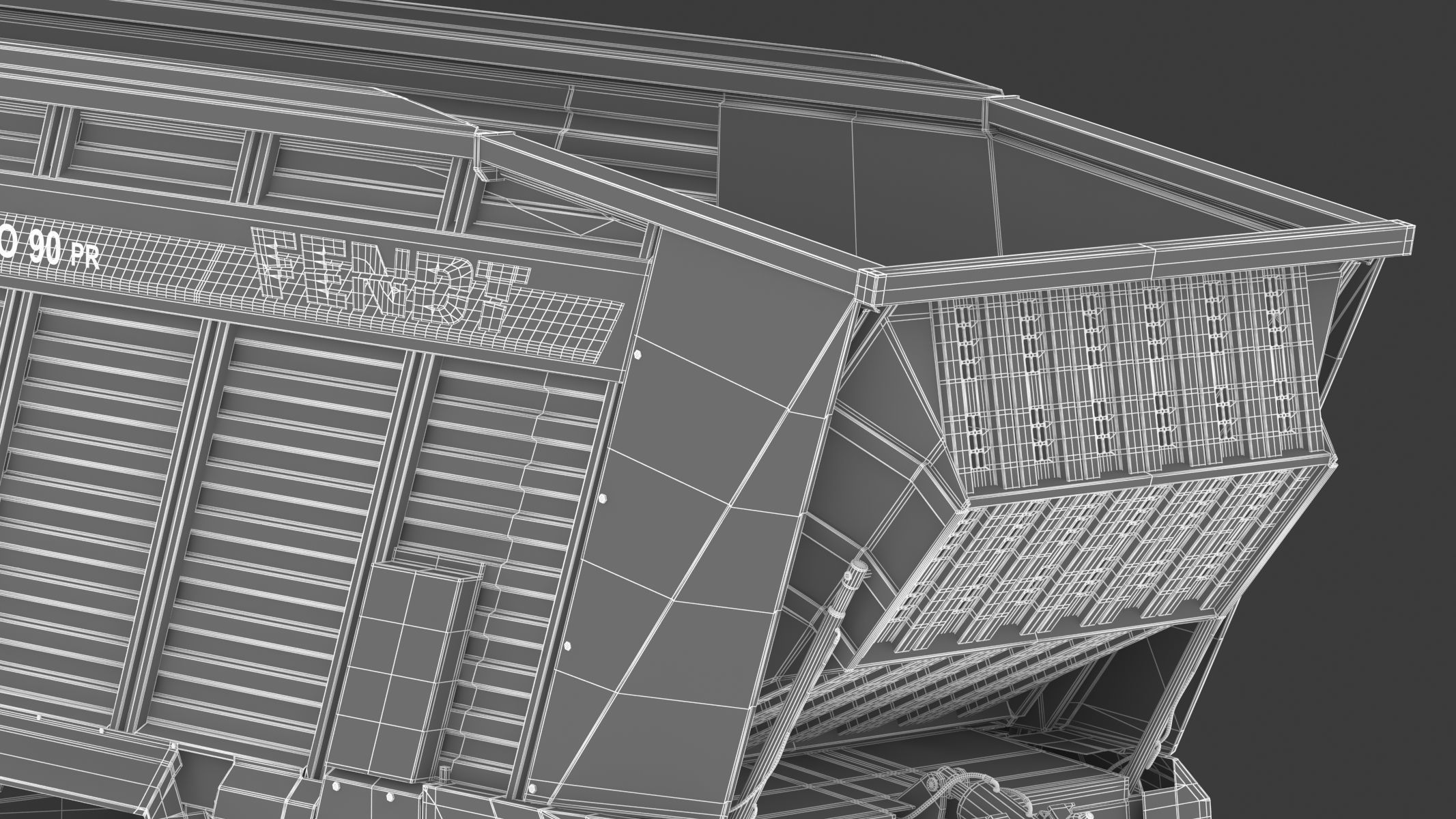 Fendt Tigo Forage Wagons 6 Wheels 3D model_38