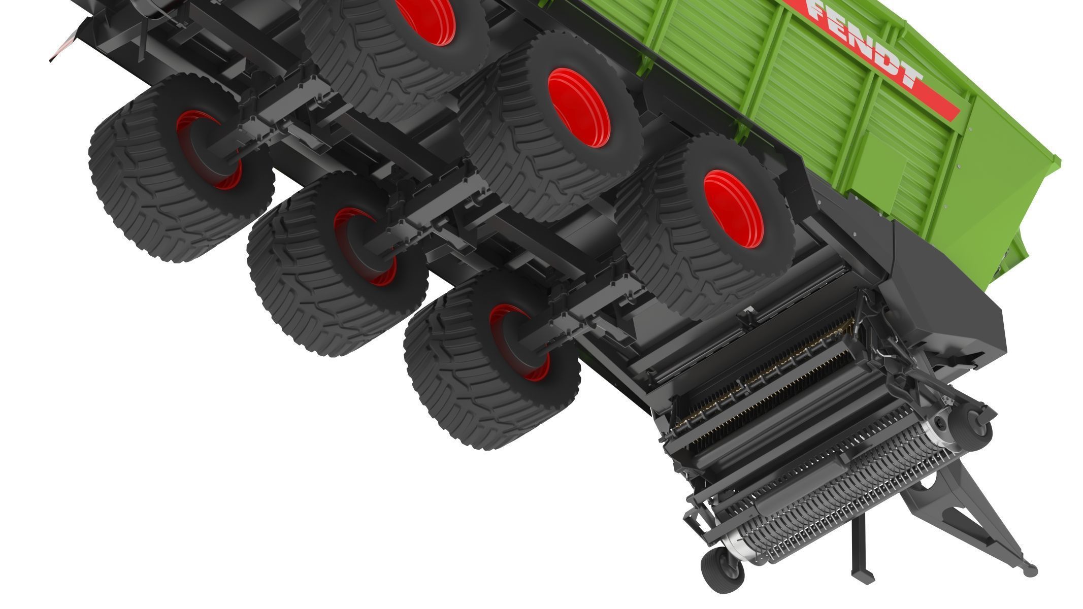 Fendt Tigo Forage Wagons 6 Wheels 3D model_20