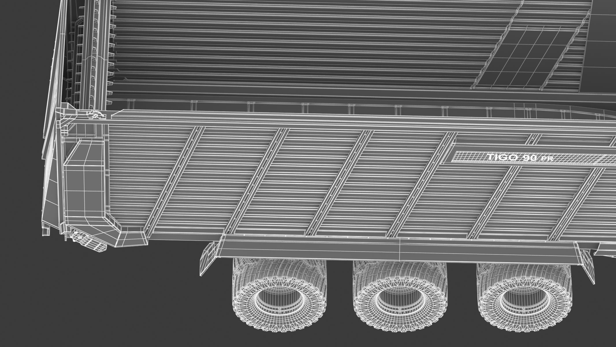 Fendt Tigo Forage Wagons 6 Wheels 3D model_39