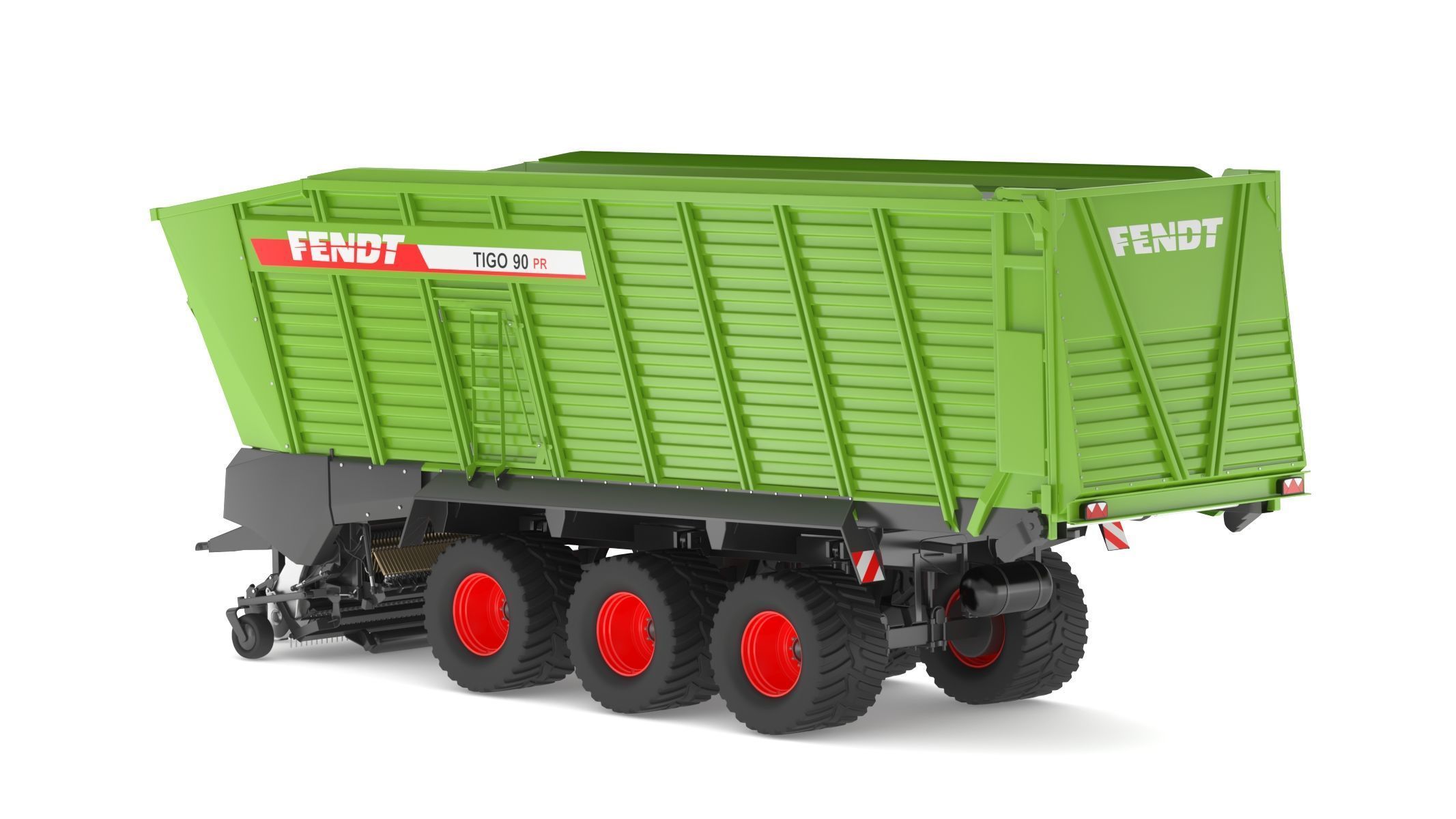 Fendt Tigo Forage Wagons 6 Wheels 3D model_4