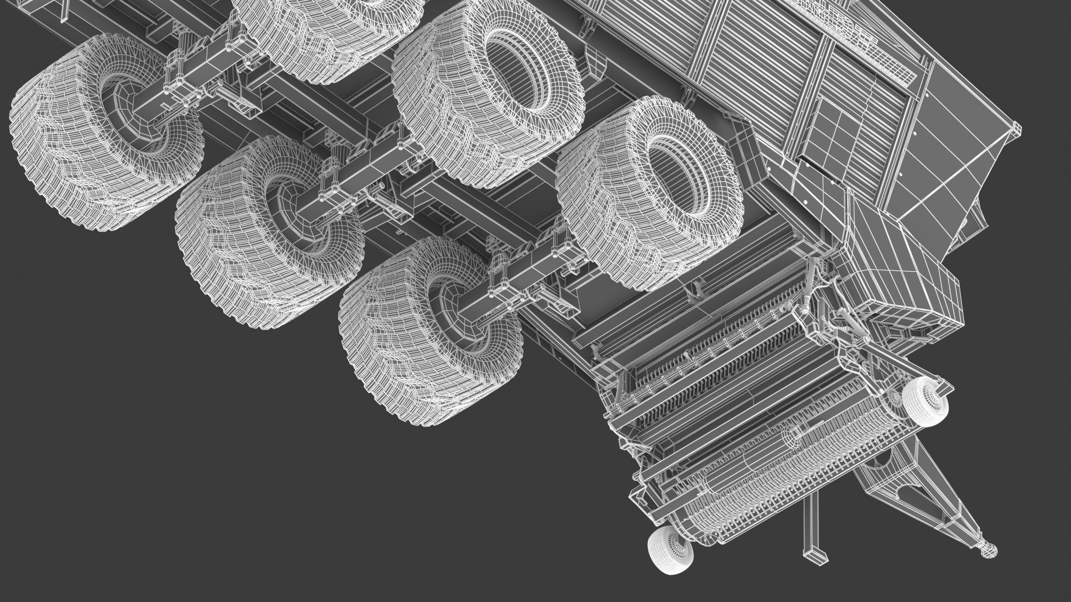 Fendt Tigo Forage Wagons 6 Wheels 3D model_40