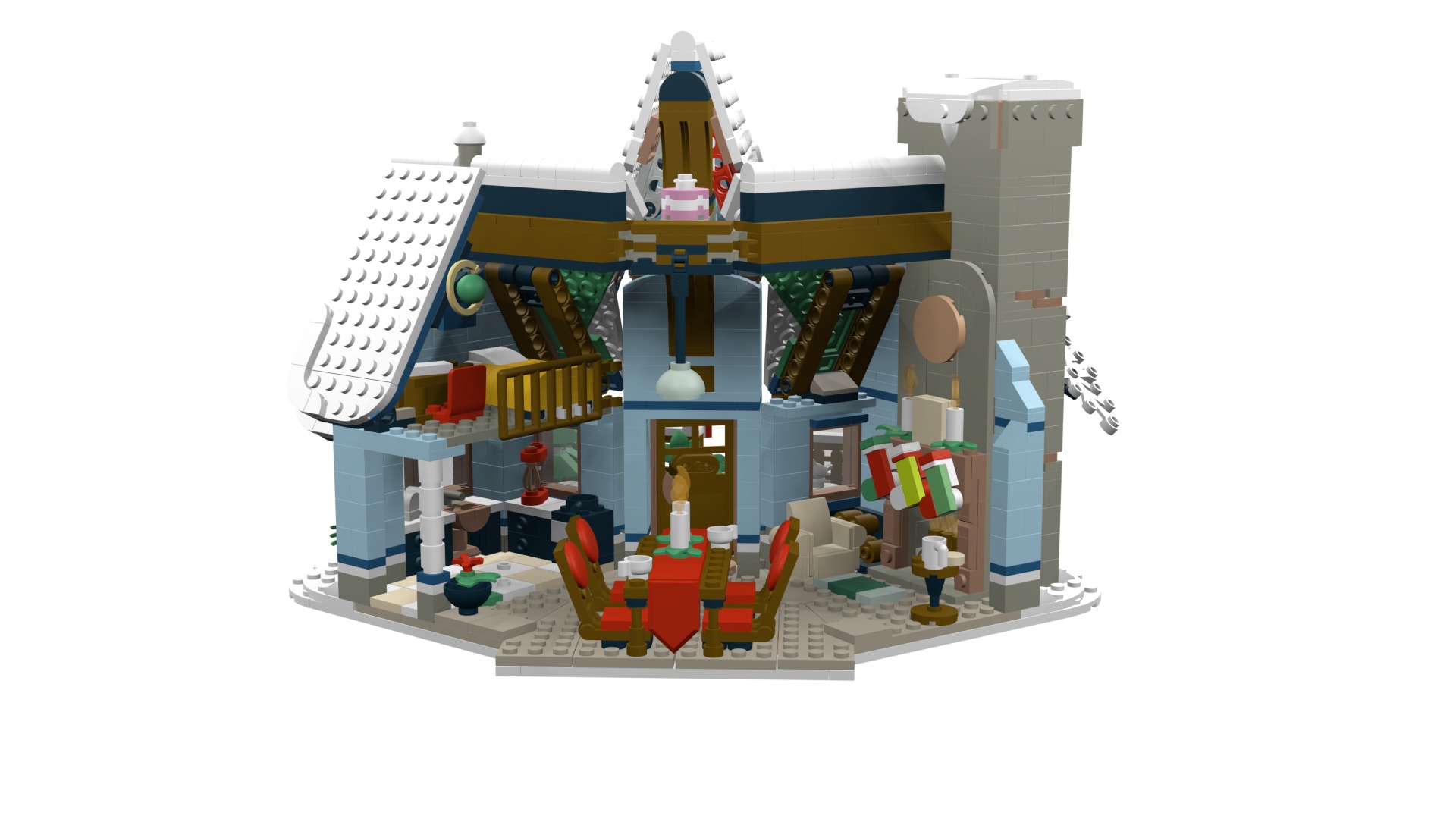 MocBricks3D - Lego 10293 Santa Visit 3D print model_34