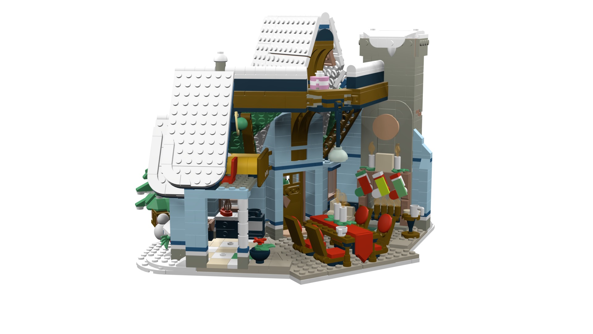 MocBricks3D - Lego 10293 Santa Visit 3D print model_38