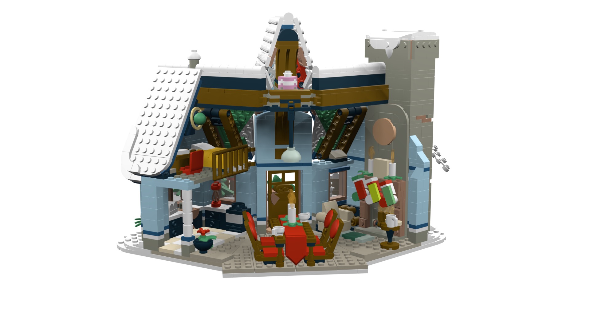 MocBricks3D - Lego 10293 Santa Visit 3D print model_35