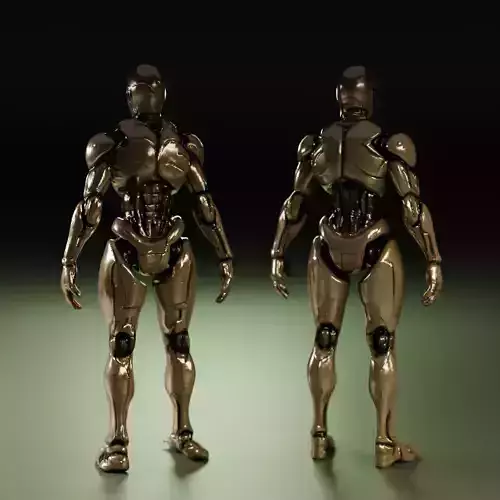 humanoid robot 3D print model humanoid robot 3D print model