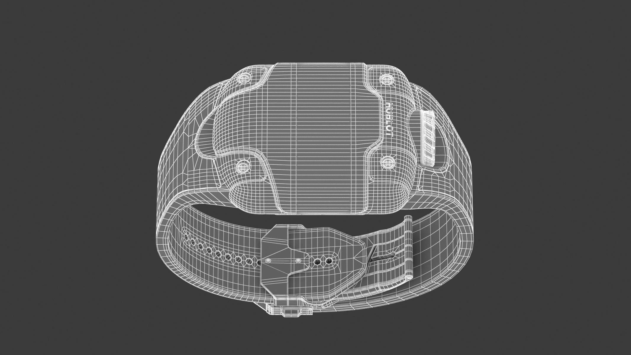 Hublot MP-10 Tourbillon Weight Energy System Titanium Watch 3D model_18