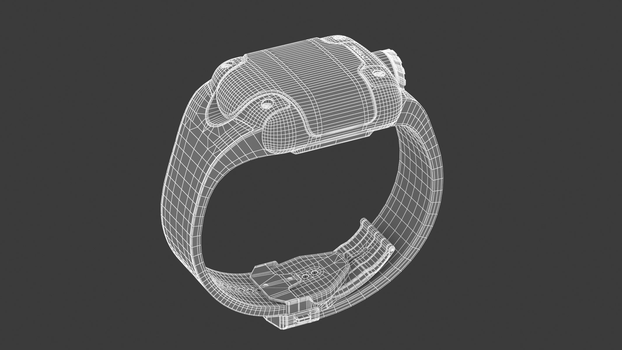 Hublot MP-10 Tourbillon Weight Energy System Titanium Watch 3D model_16