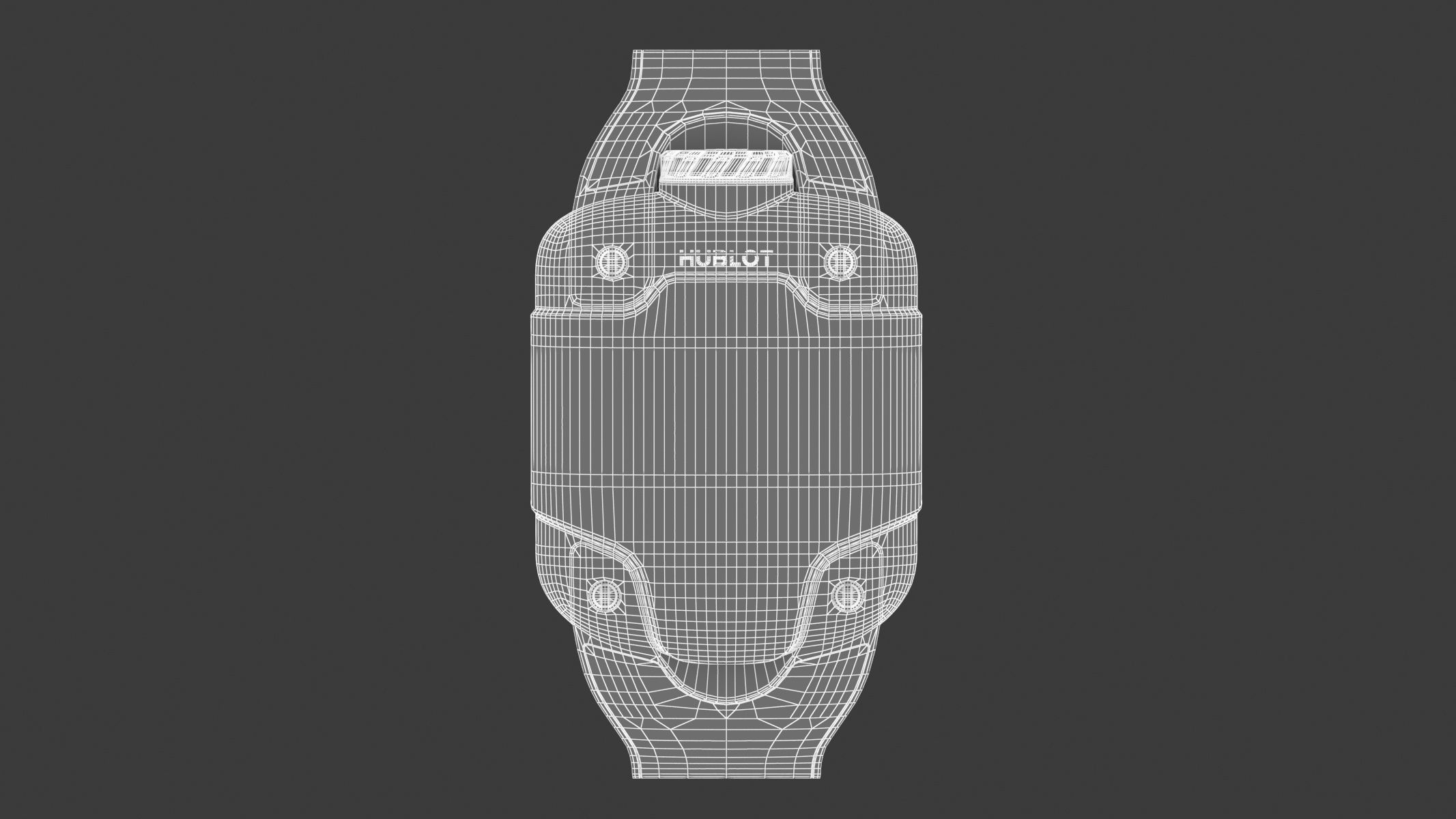 Hublot MP-10 Tourbillon Weight Energy System Titanium Watch 3D model_11