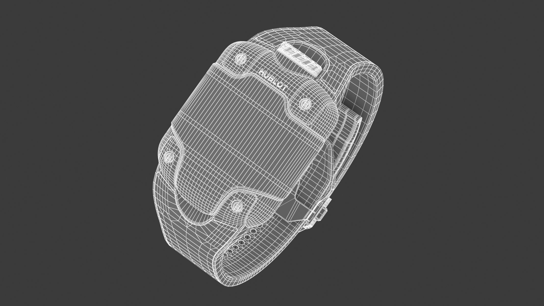 Hublot MP-10 Tourbillon Weight Energy System Titanium Watch 3D model_13