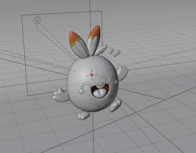 Cartoon Egg Character 3D Model - Funny Style Low-poly 3D model_2