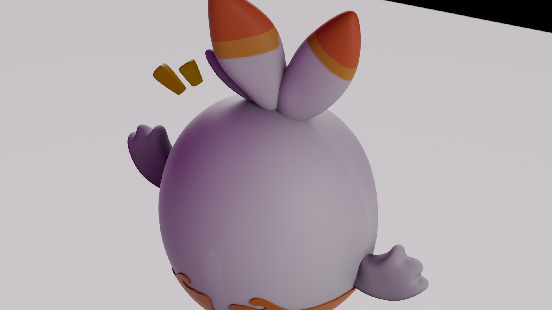 Cartoon Egg Character 3D Model - Funny Style Low-poly 3D model_8