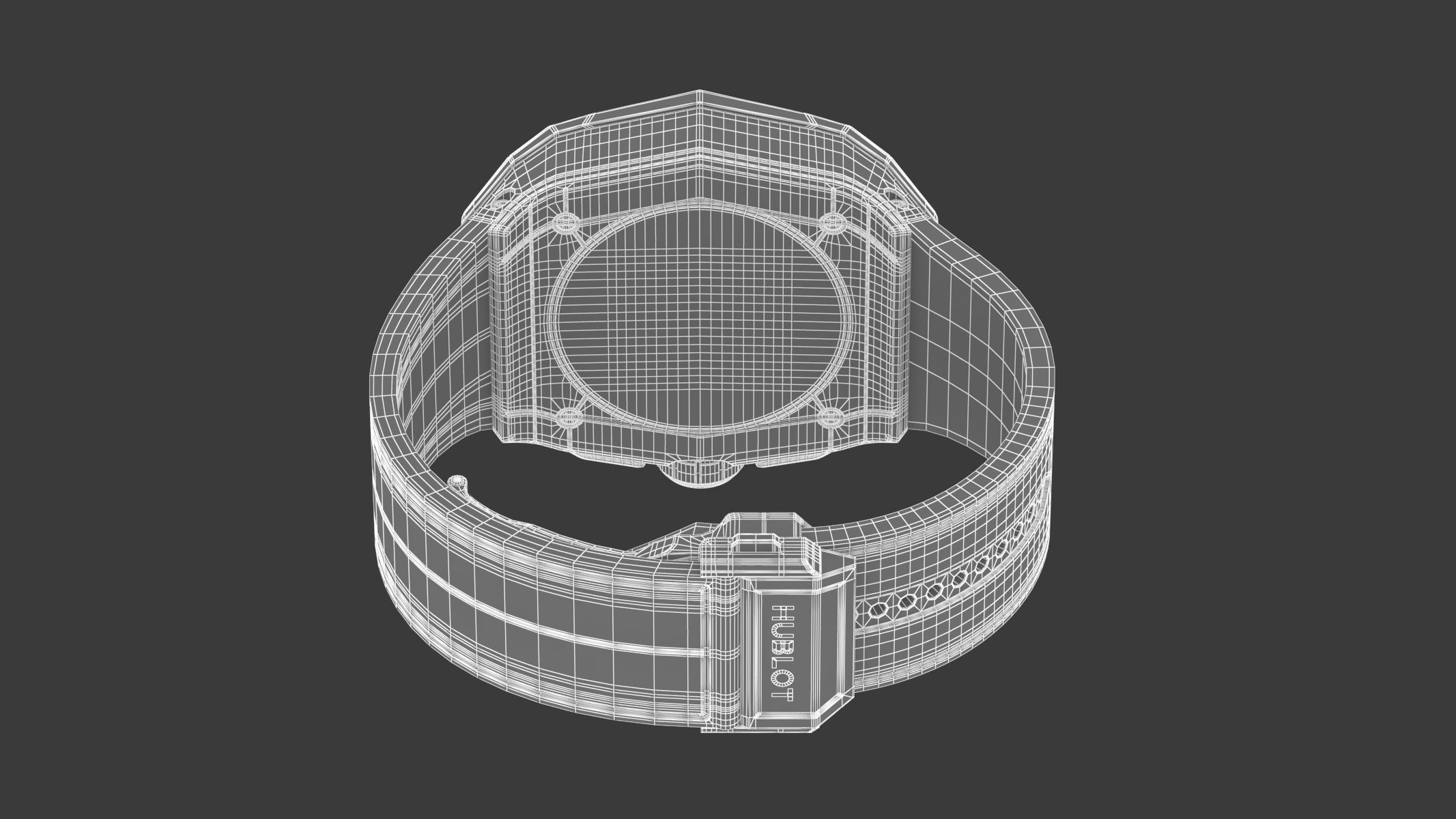 Hublot Spirit of Big Bang Sang Bleu Black Luxury Watch 3D model_19