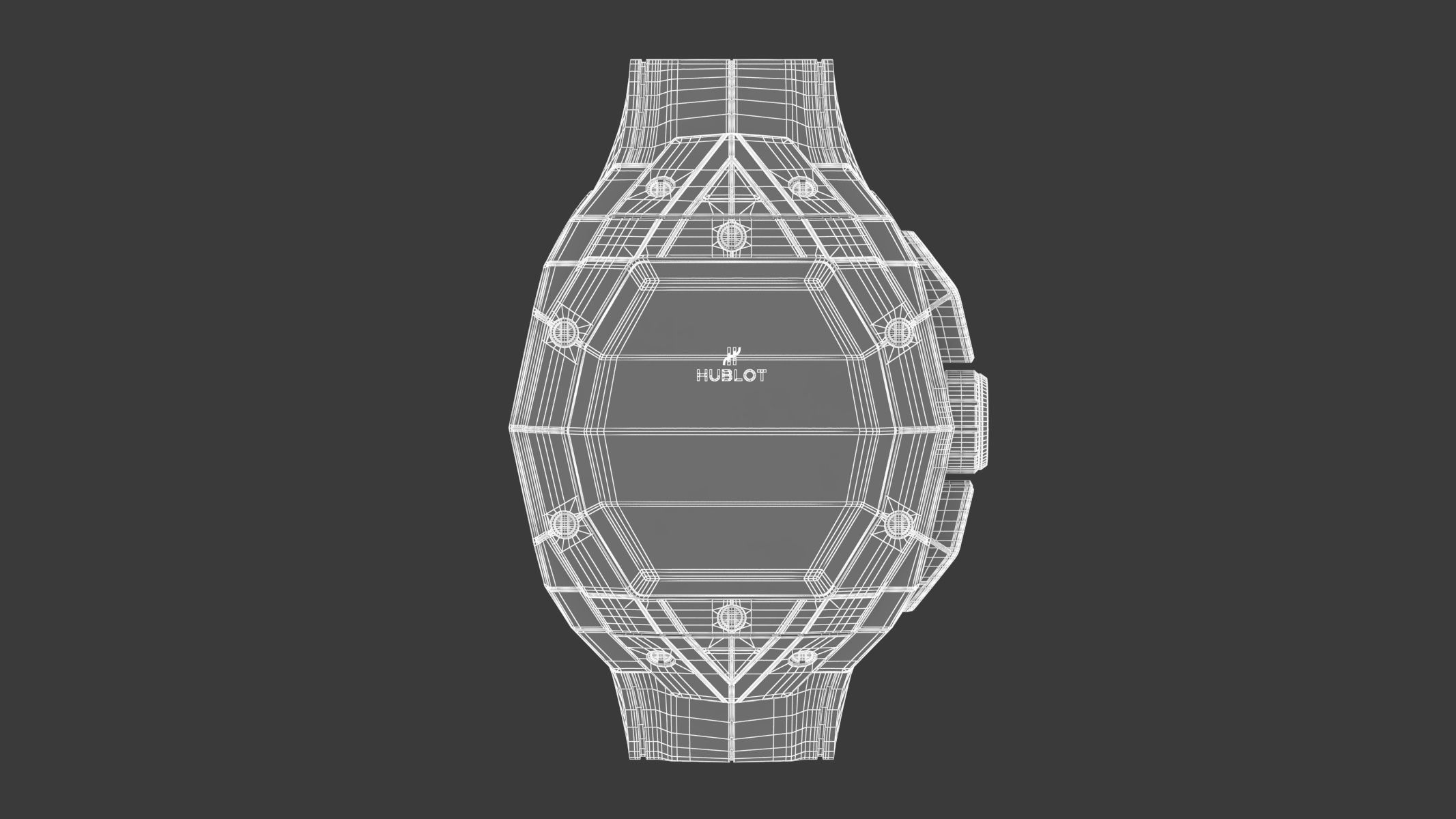 Hublot Spirit of Big Bang Sang Bleu Black Luxury Watch 3D model_11