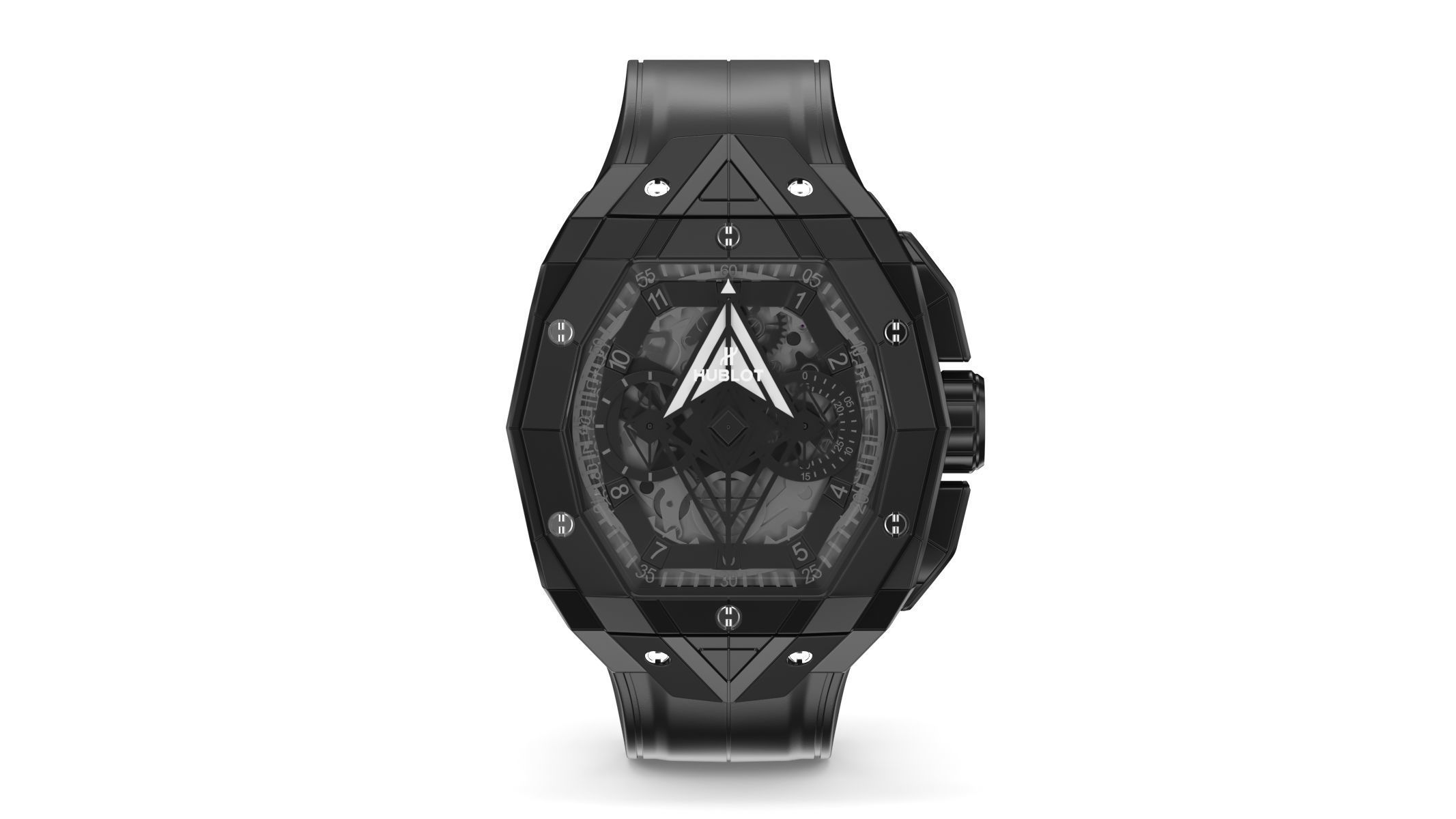 Hublot Spirit of Big Bang Sang Bleu Black Luxury Watch 3D model_1