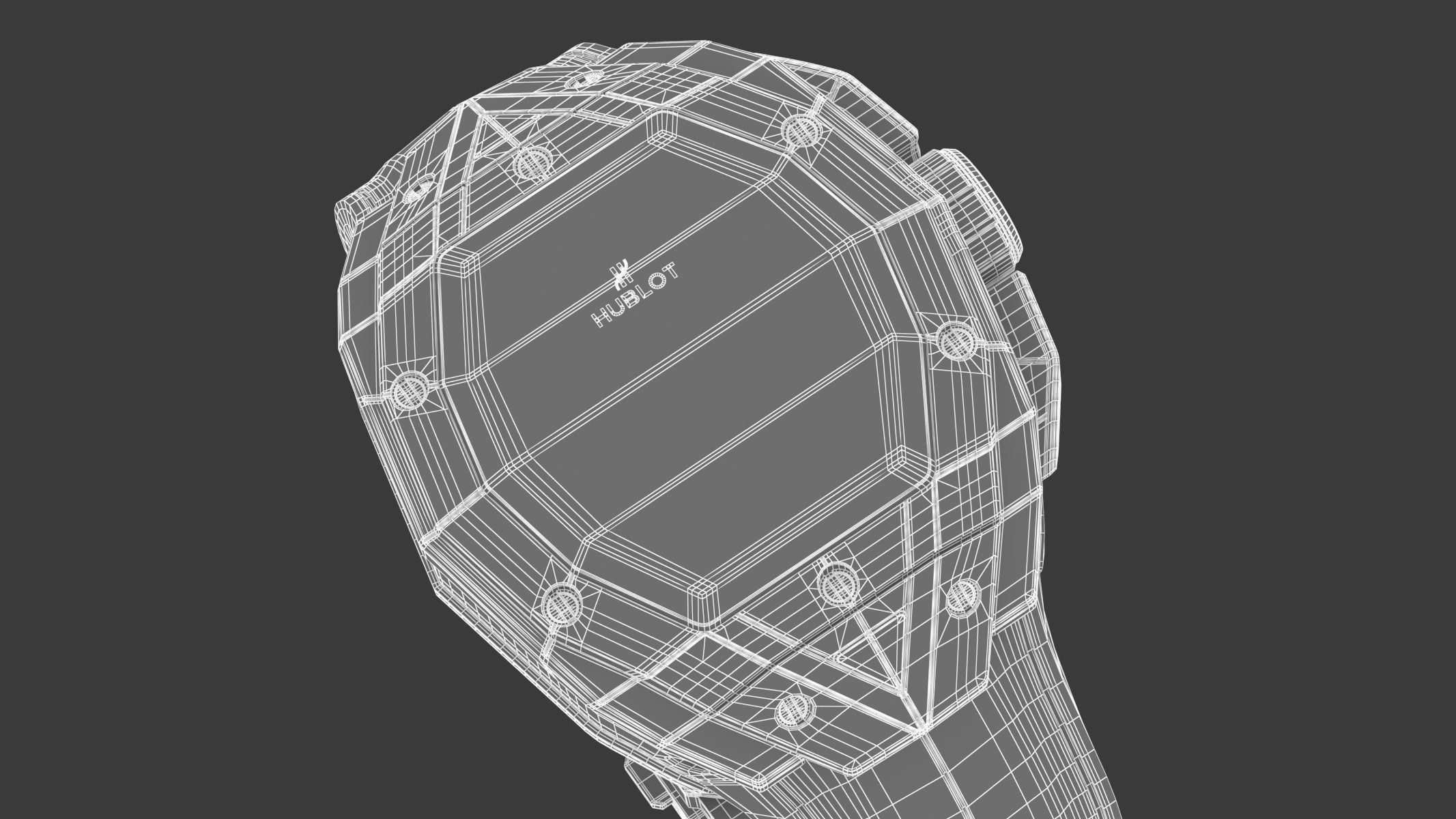 Hublot Spirit of Big Bang Sang Bleu Black Luxury Watch 3D model_13