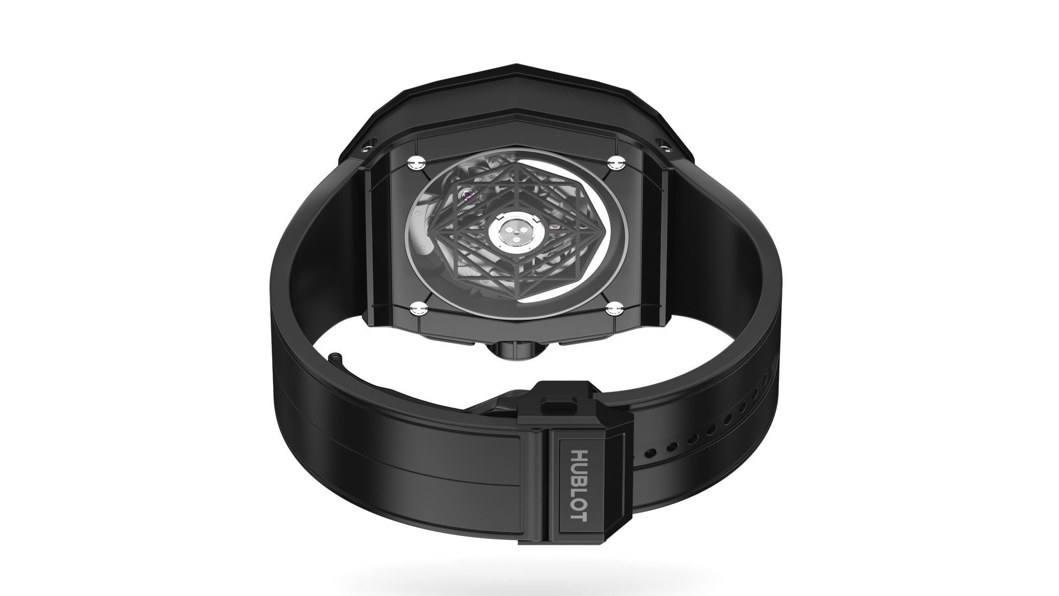 Hublot Spirit of Big Bang Sang Bleu Black Luxury Watch 3D model_9