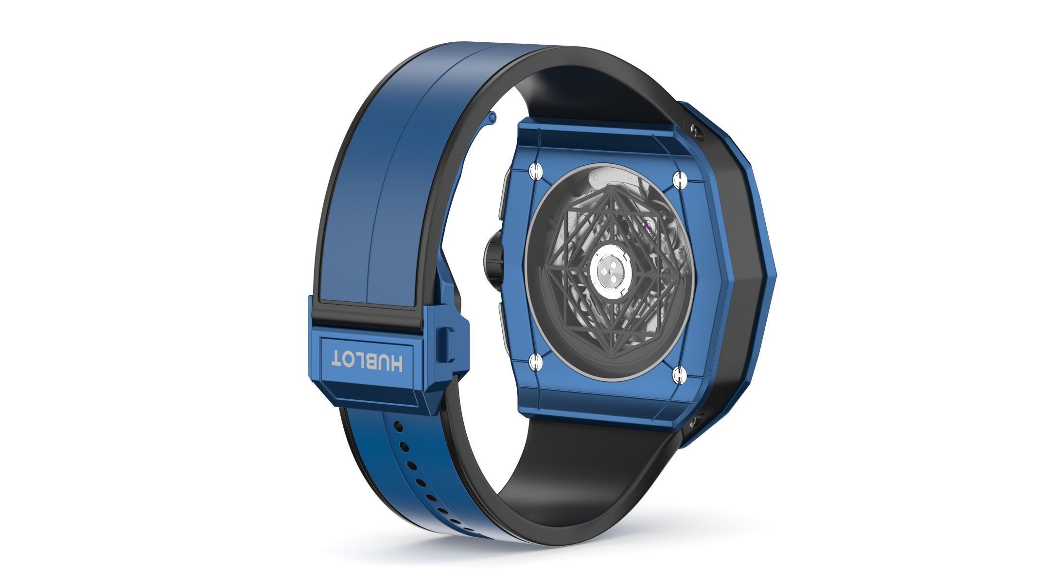 Hublot Spirit of Big Bang Sang Bleu Blue Luxury Watch 3D model_6