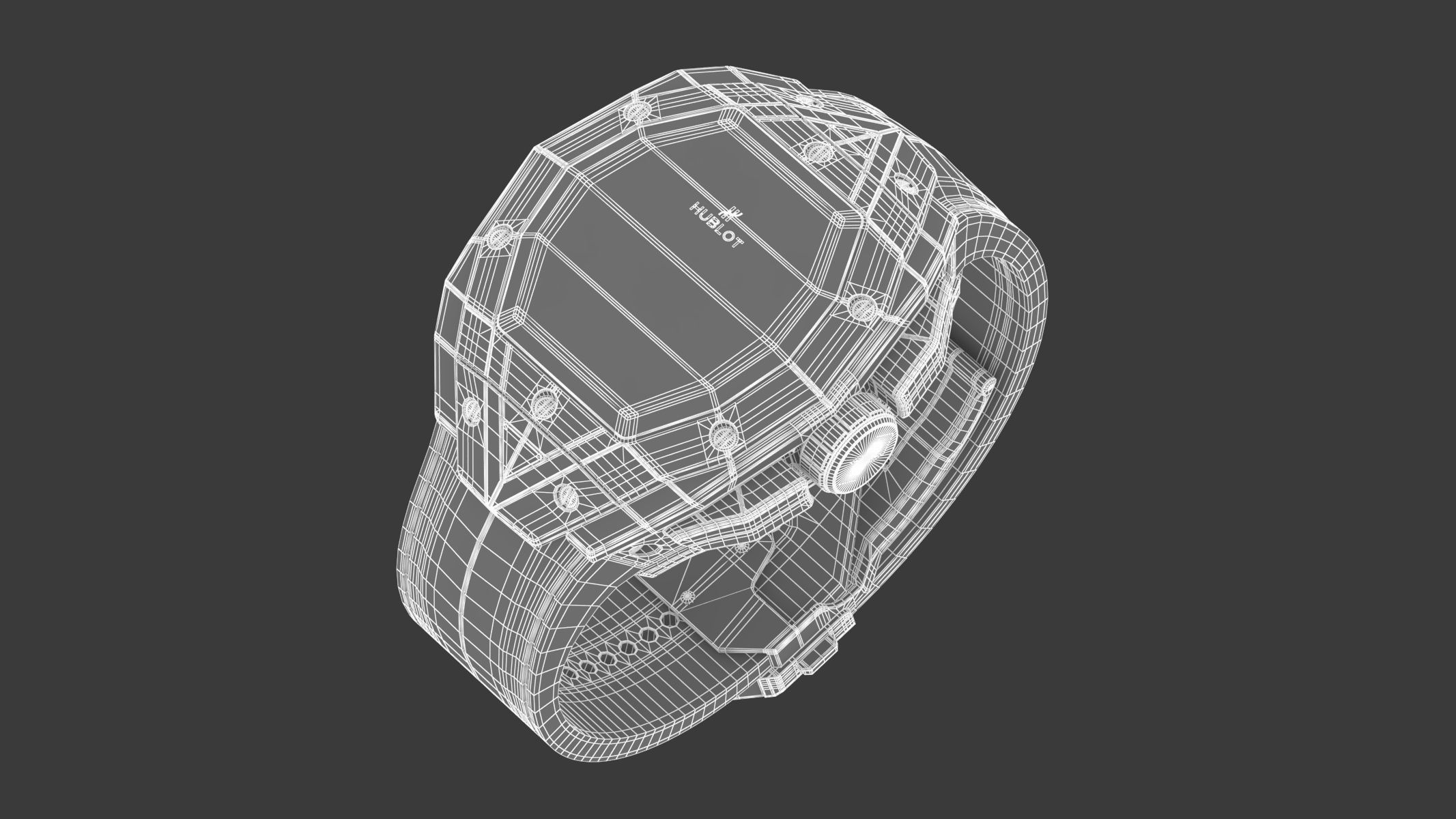 Hublot Spirit of Big Bang Sang Bleu Blue Luxury Watch 3D model_12