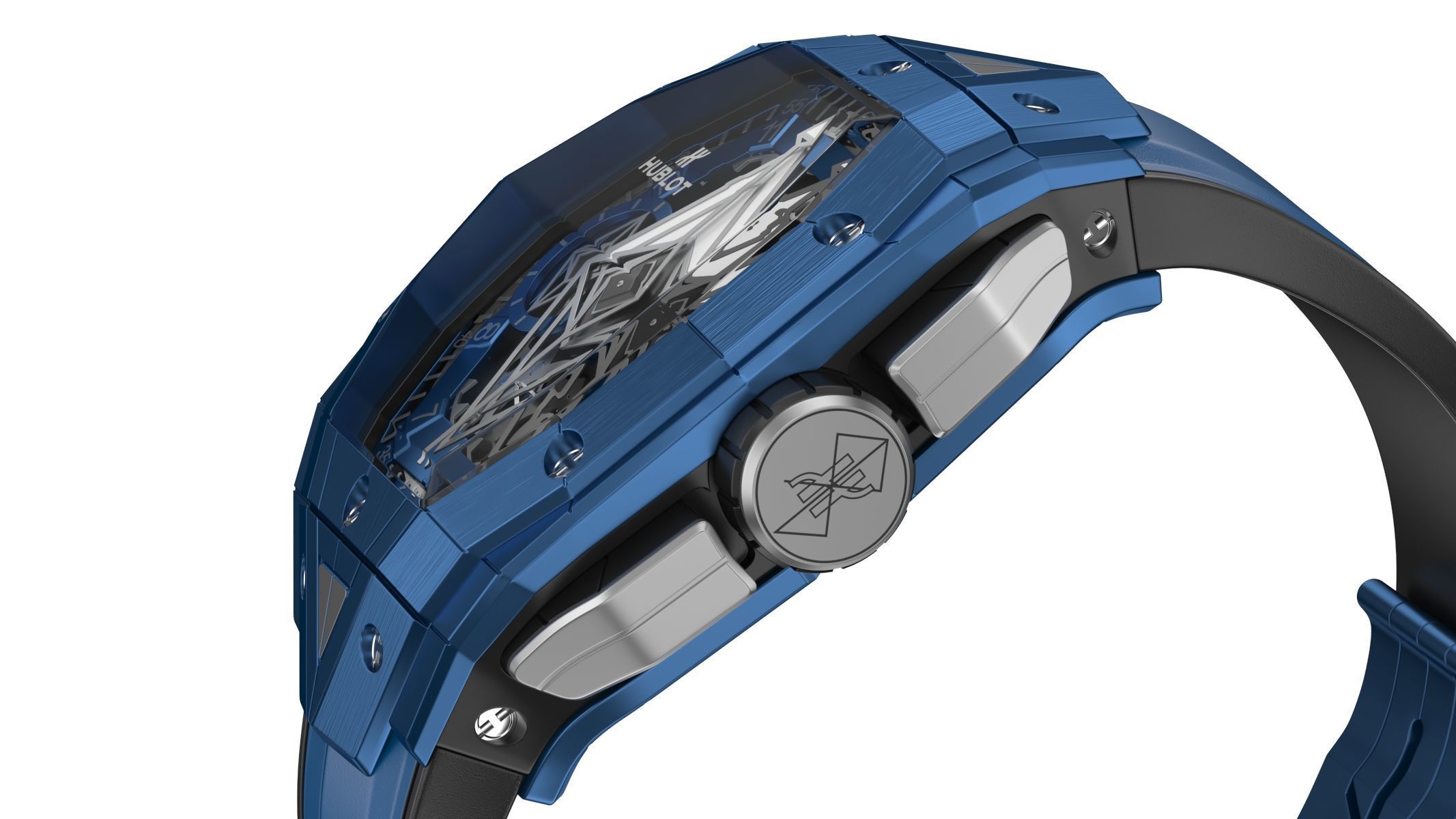 Hublot Spirit of Big Bang Sang Bleu Blue Luxury Watch 3D model_7