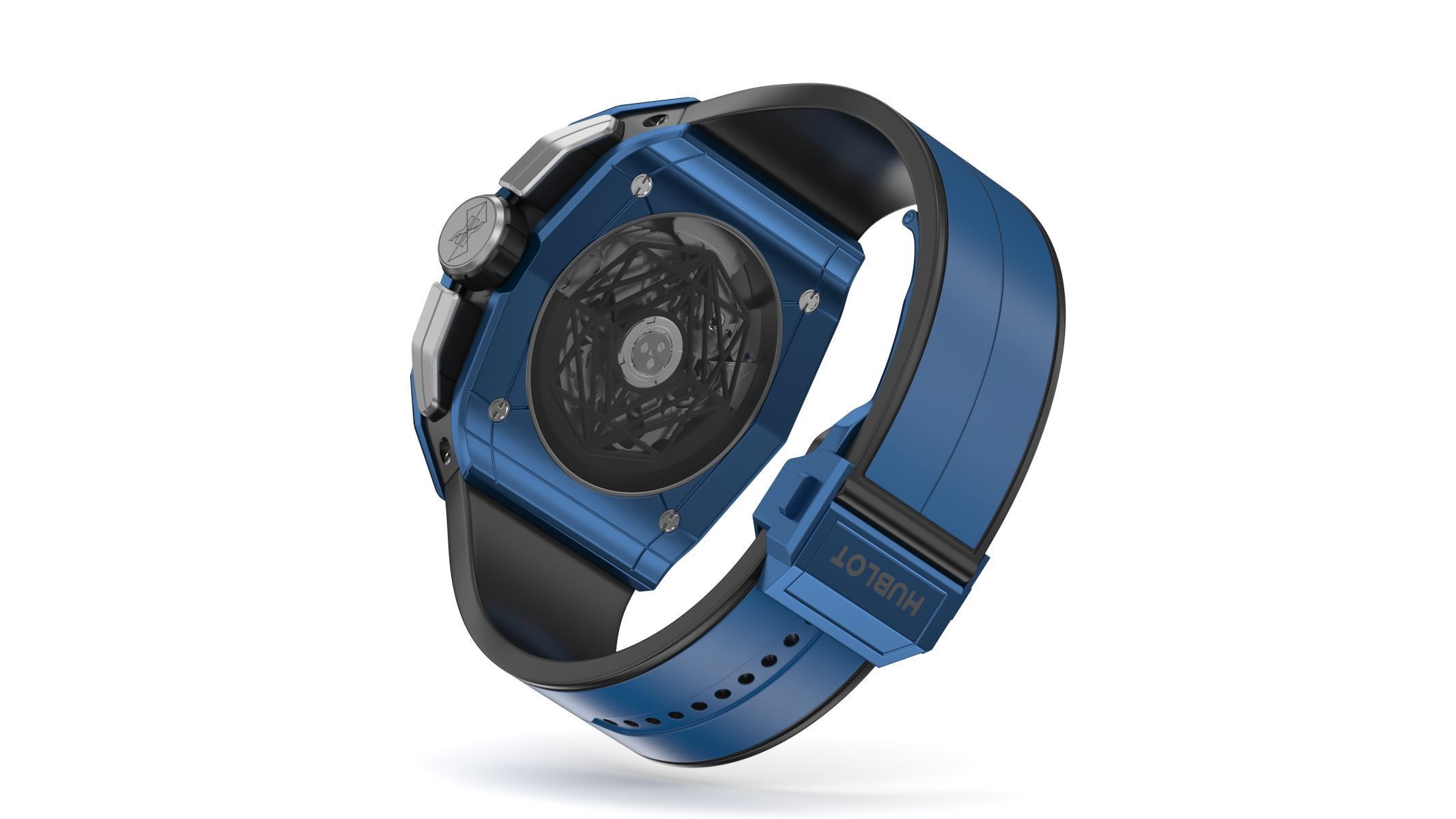 Hublot Spirit of Big Bang Sang Bleu Blue Luxury Watch 3D model_5