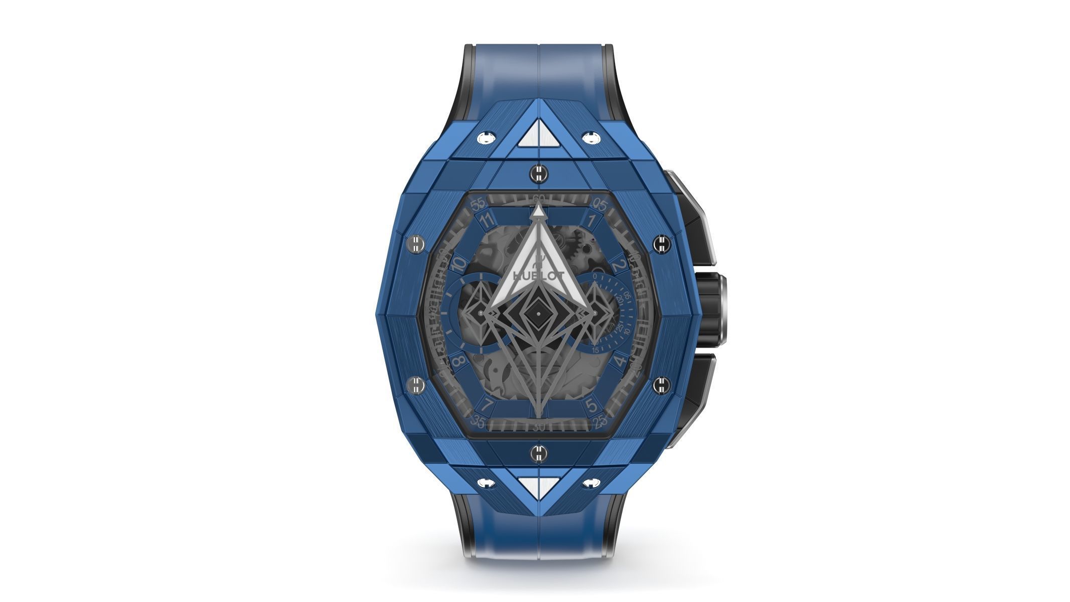 Hublot Spirit of Big Bang Sang Bleu Blue Luxury Watch 3D model_1