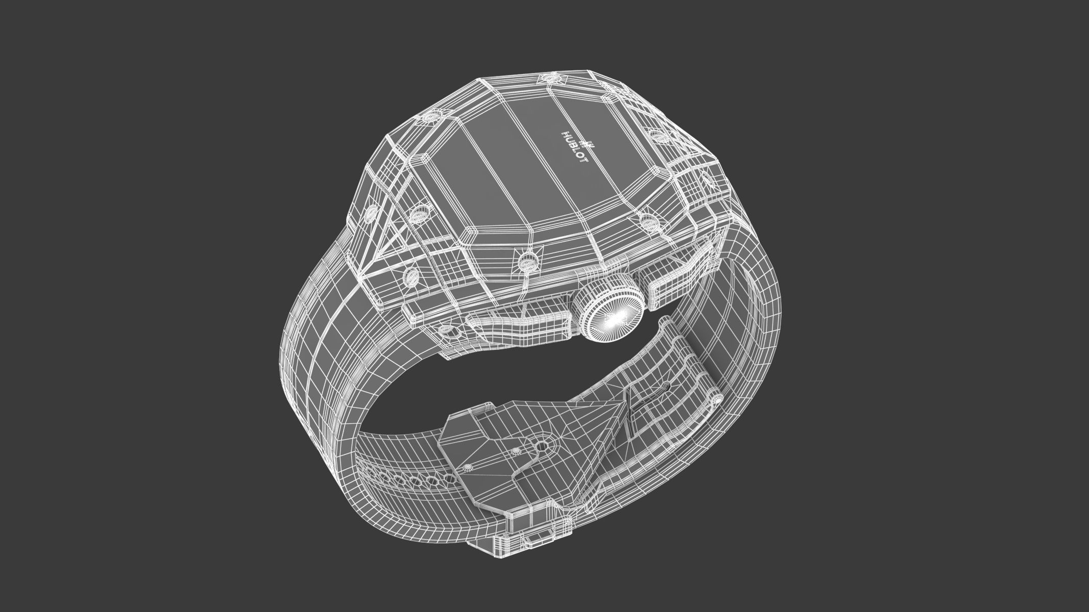 Hublot Spirit of Big Bang Sang Bleu Blue Luxury Watch 3D model_20