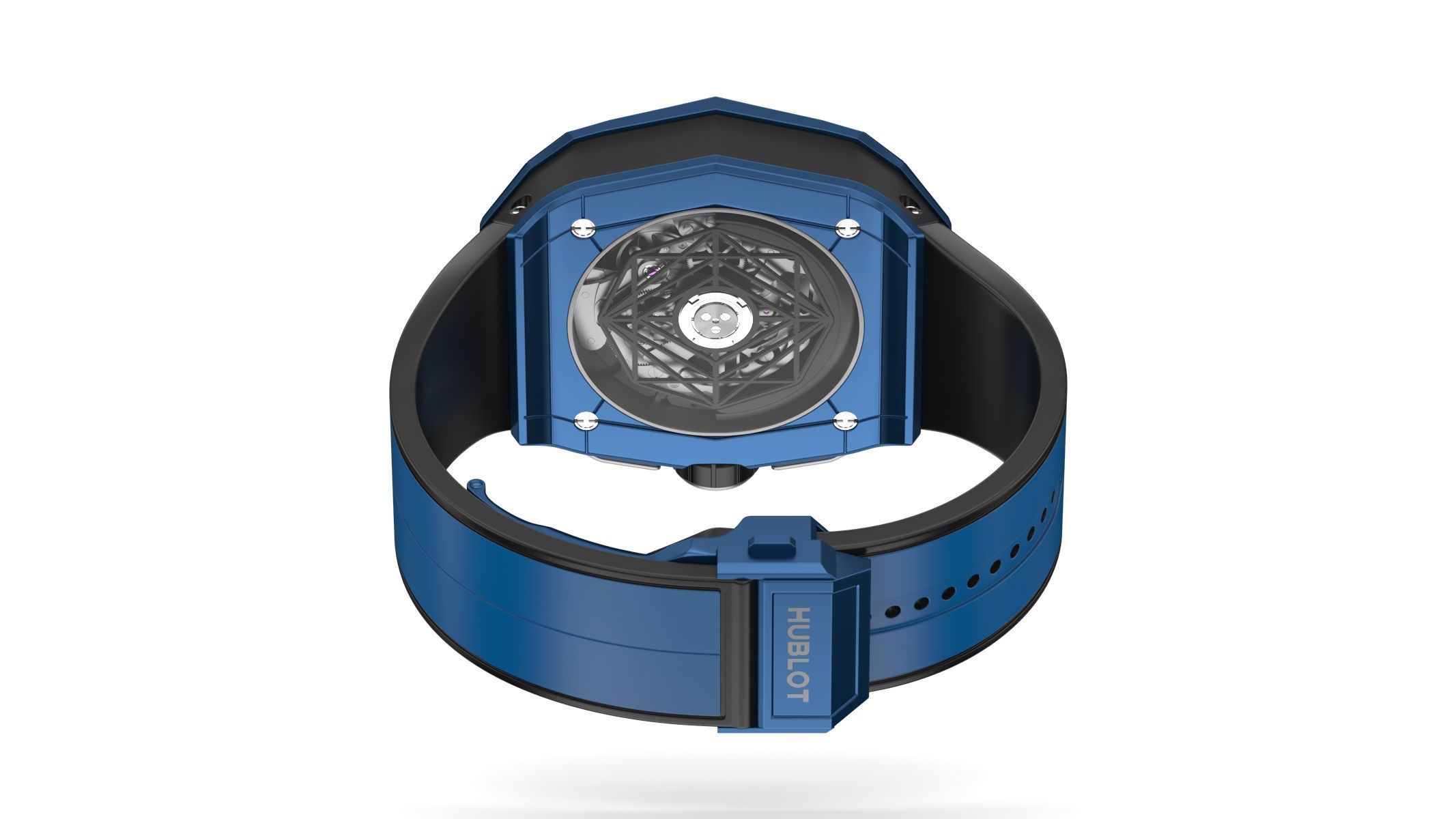 Hublot Spirit of Big Bang Sang Bleu Blue Luxury Watch 3D model_9