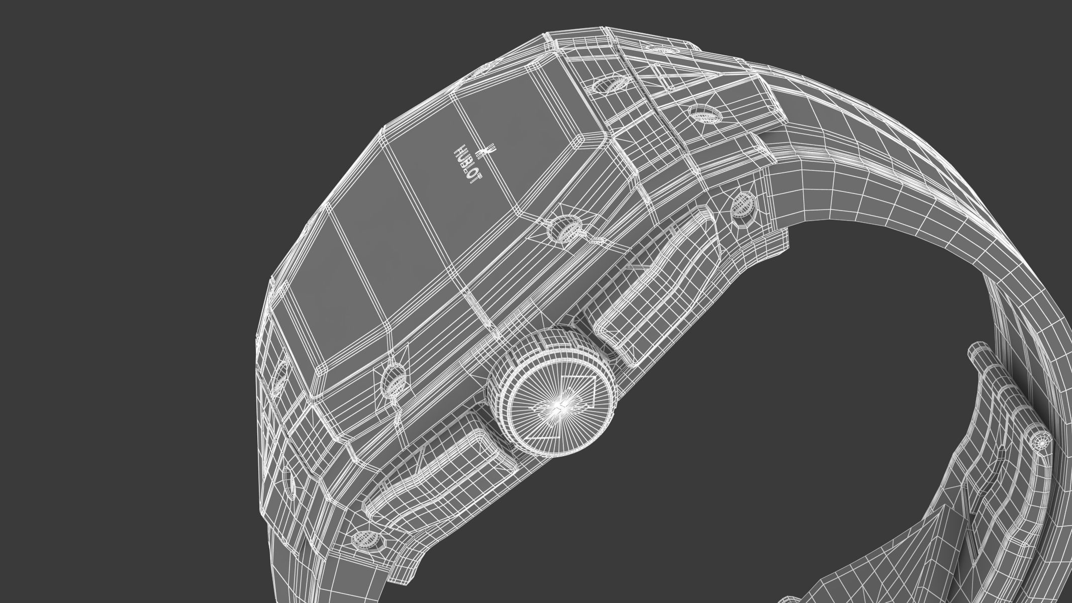 Hublot Spirit of Big Bang Sang Bleu Blue Luxury Watch 3D model_17