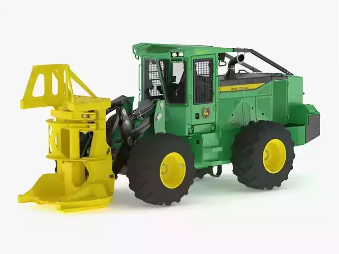 John Deere 643L-II Wheeled Feller Buncher 3D model