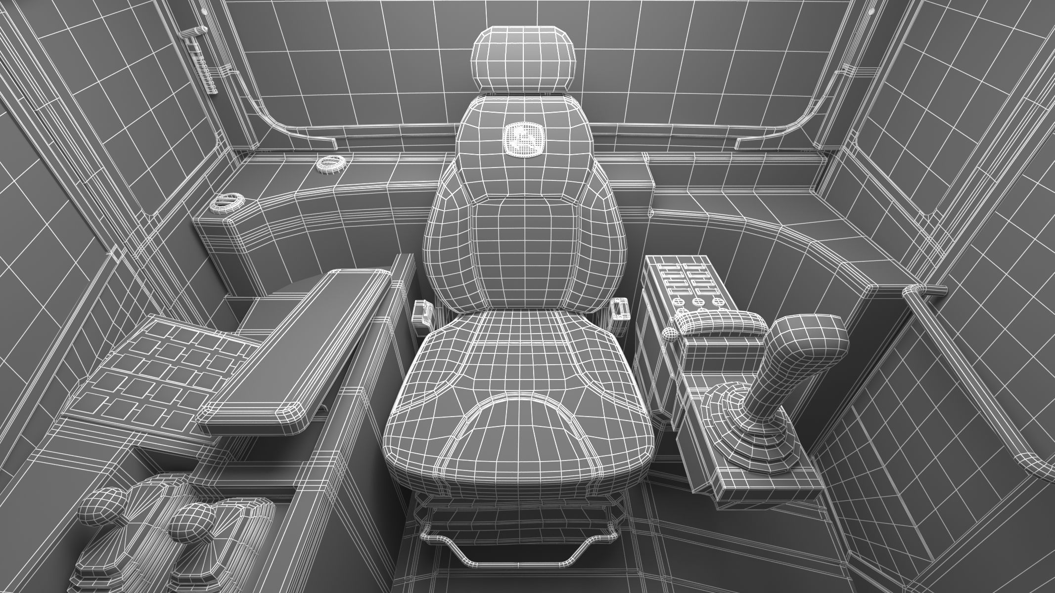 John Deere 844 P-Tier Wheel Loader 3D model_24