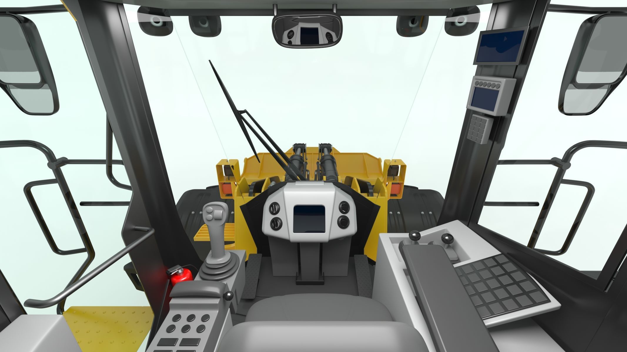 John Deere 844 P-Tier Wheel Loader 3D model_17