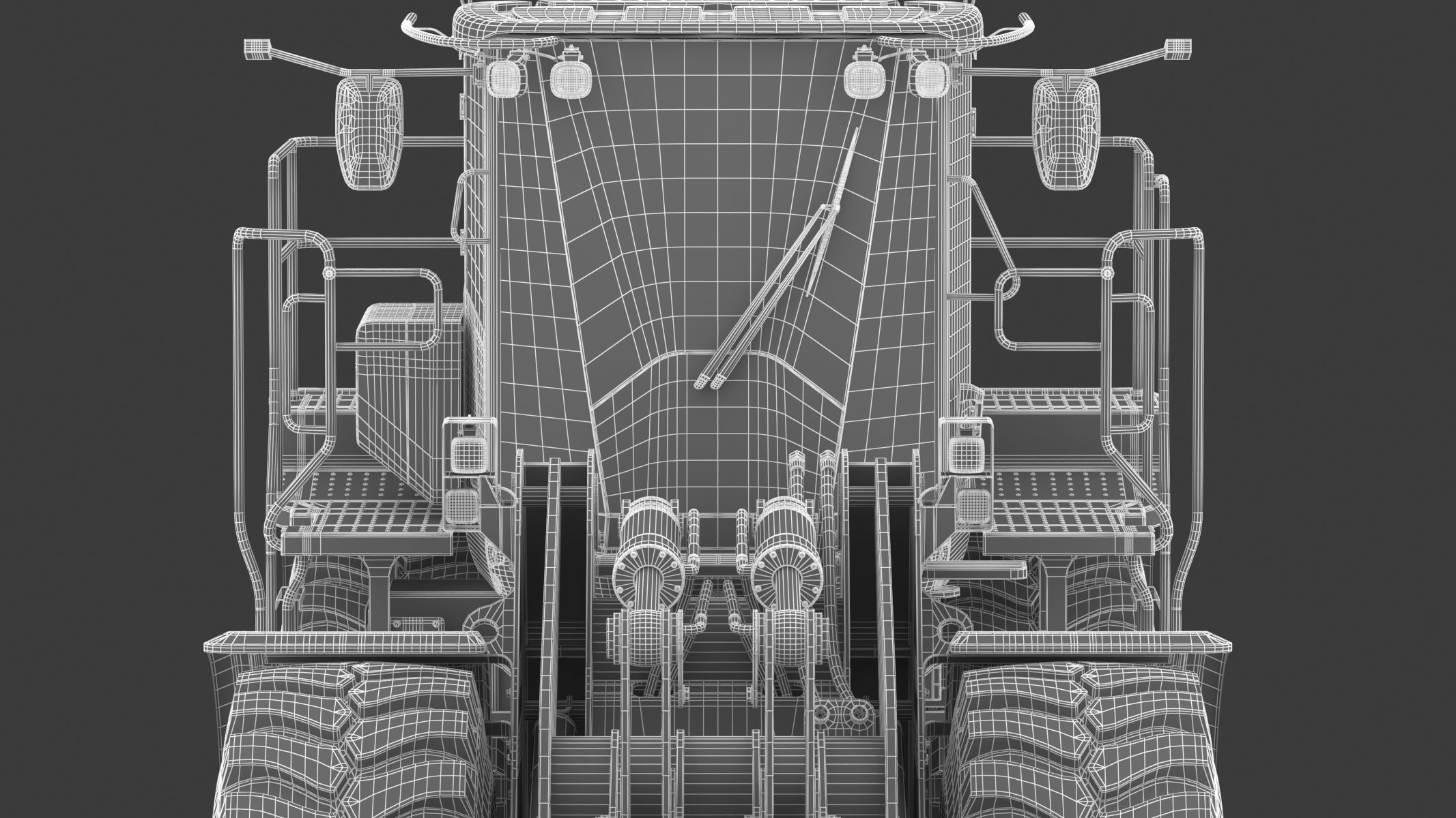 John Deere 844 P-Tier Wheel Loader 3D model_32