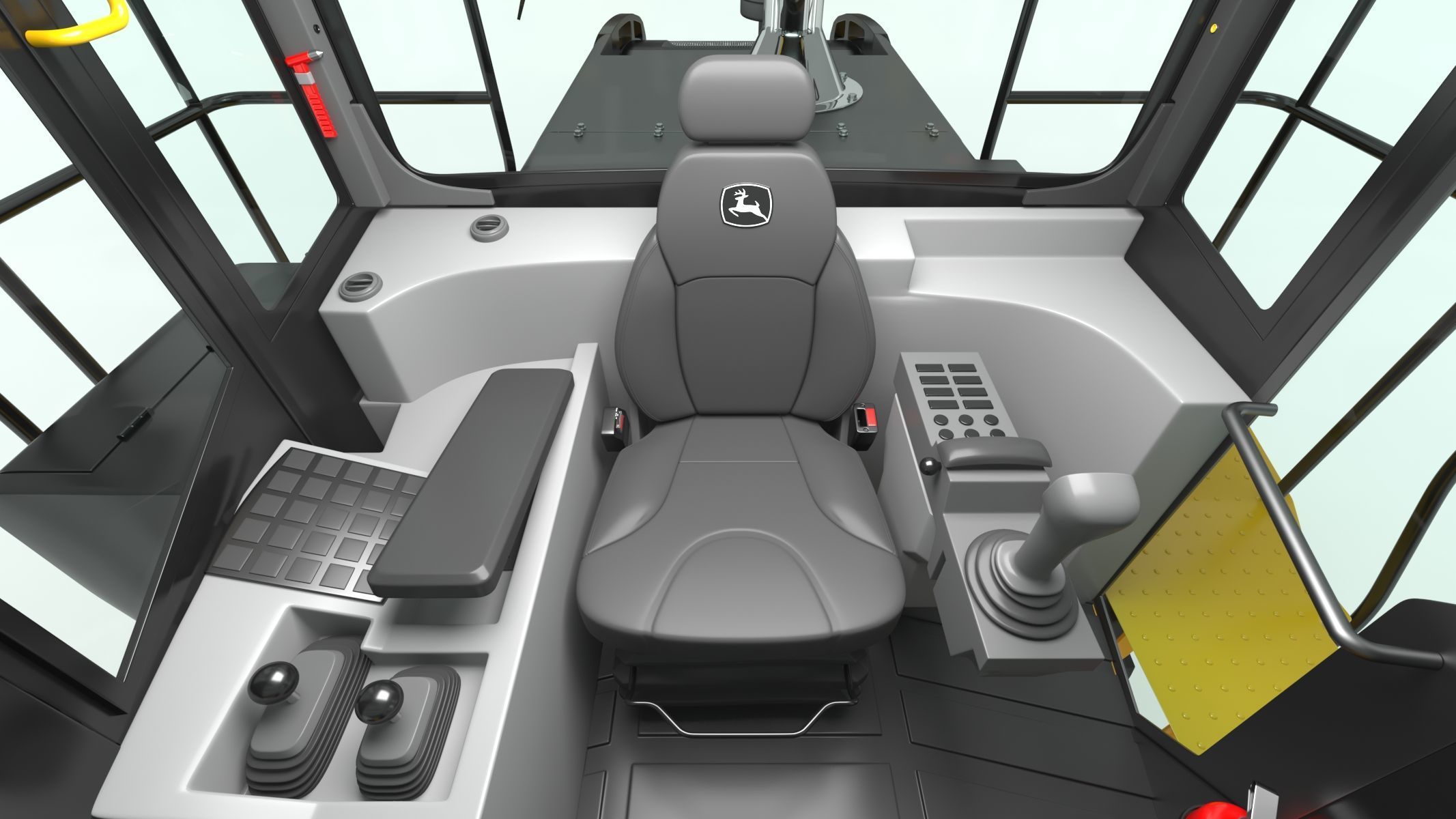 John Deere 844 P-Tier Wheel Loader 3D model_16