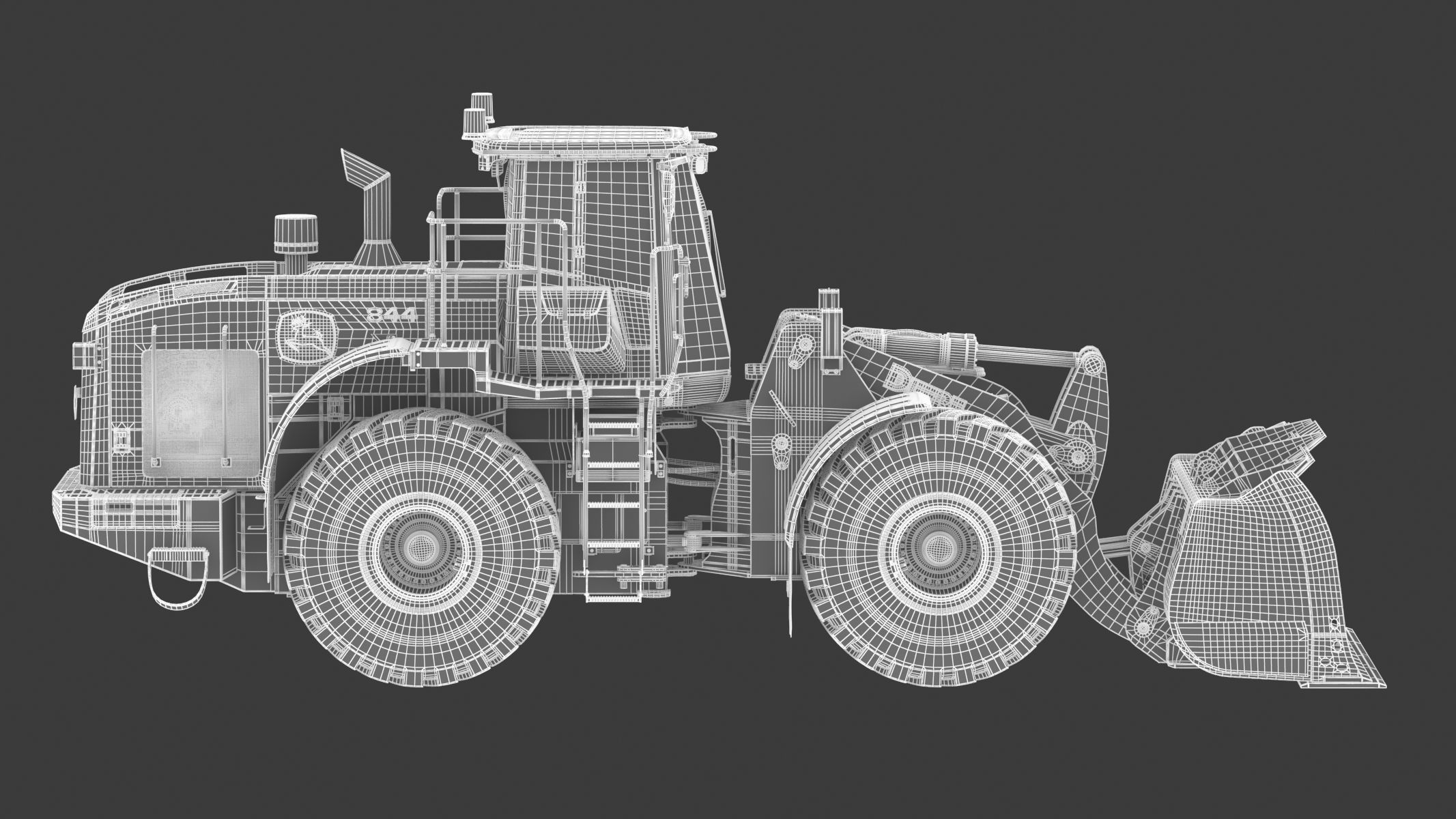 John Deere 844 P-Tier Wheel Loader 3D model_29
