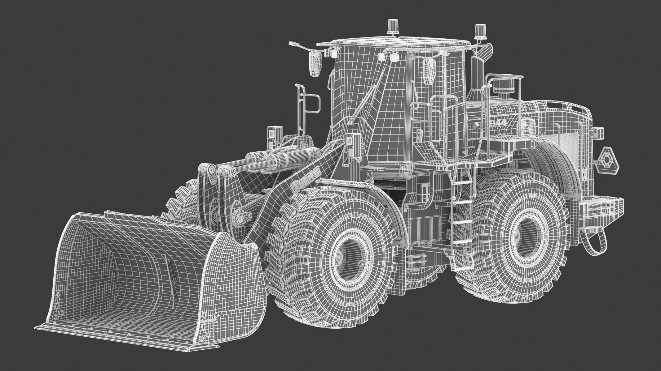 John Deere 844 P-Tier Wheel Loader 3D model_42
