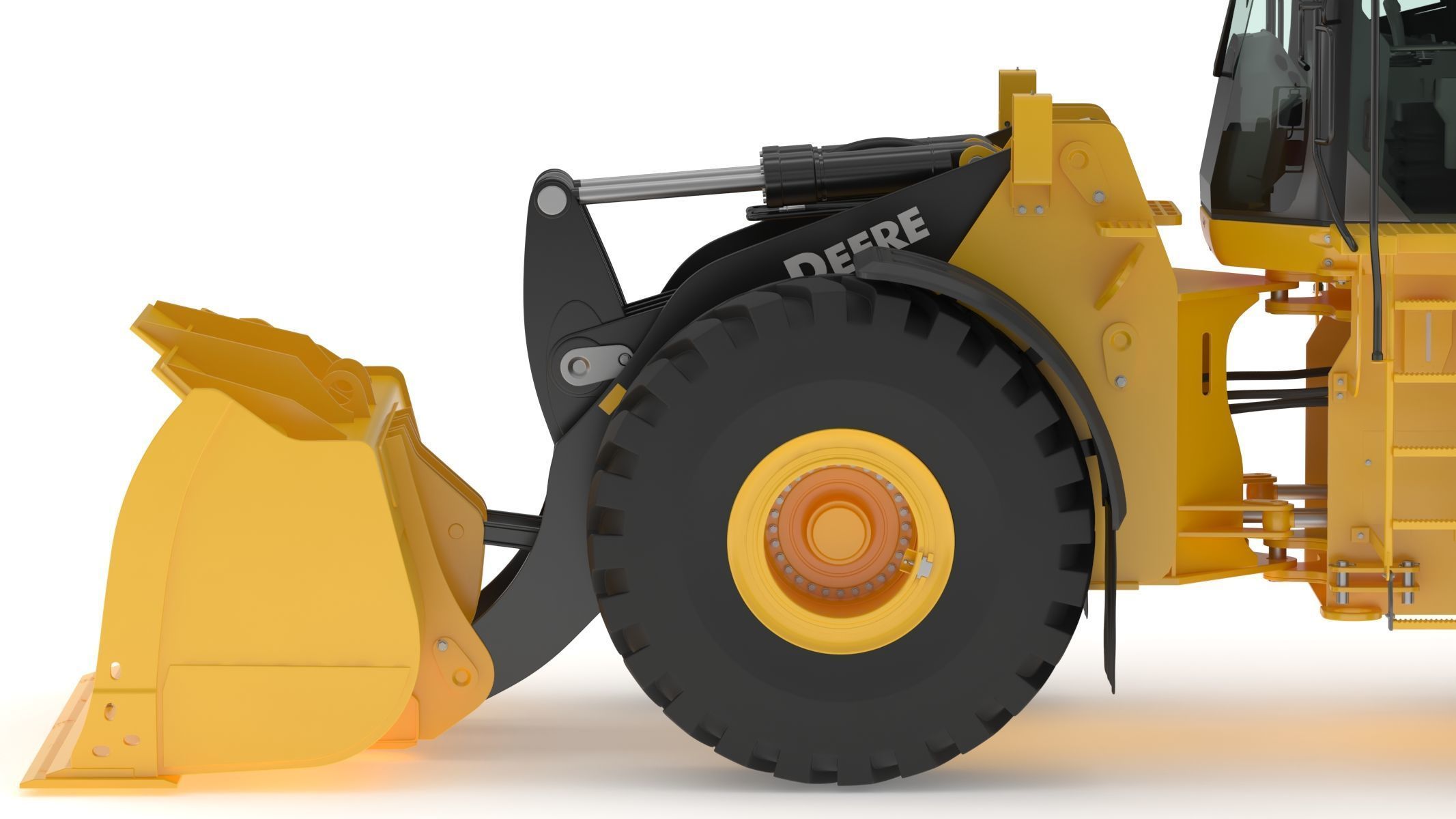 John Deere 844 P-Tier Wheel Loader 3D model_12