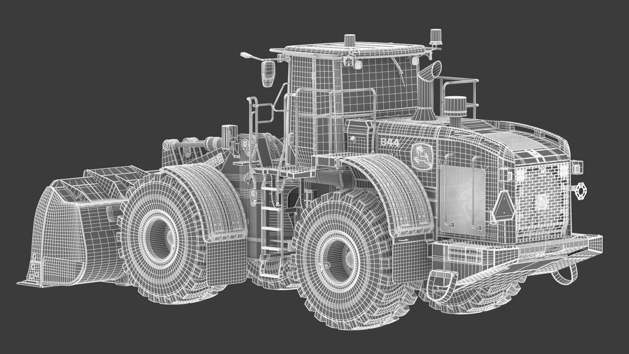 John Deere 844 P-Tier Wheel Loader 3D model_35