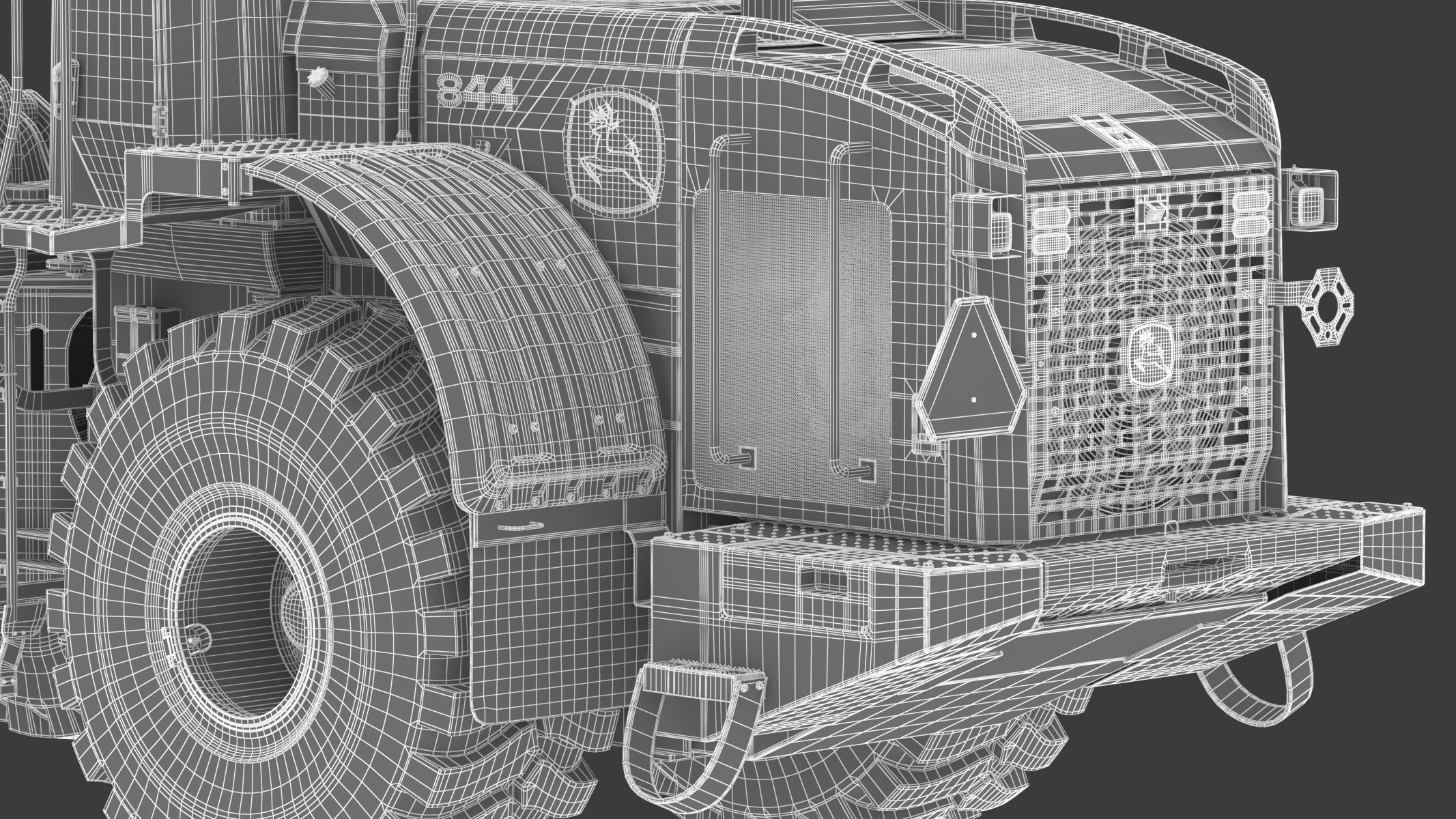 John Deere 844 P-Tier Wheel Loader 3D model_39