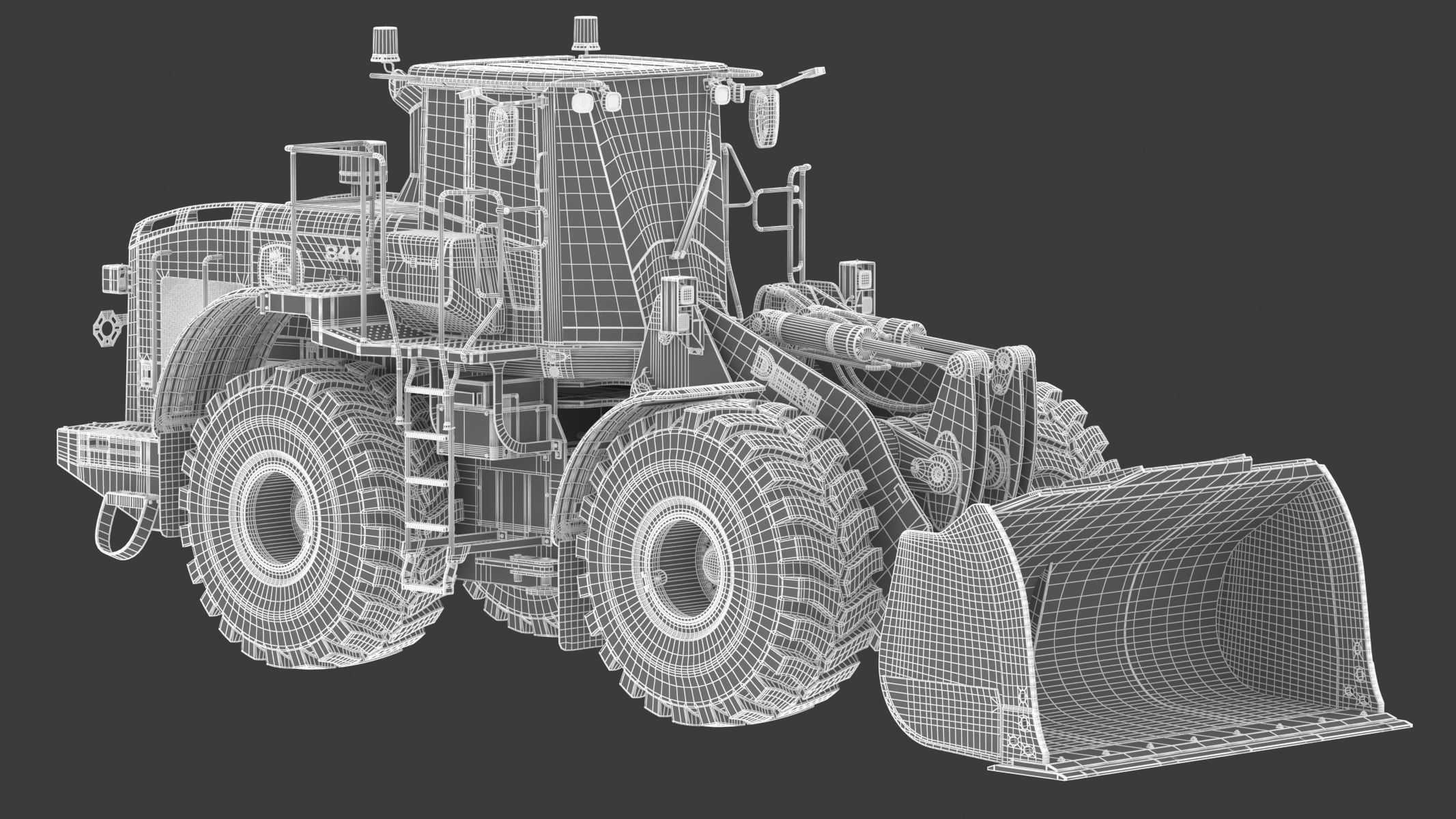 John Deere 844 P-Tier Wheel Loader 3D model_28