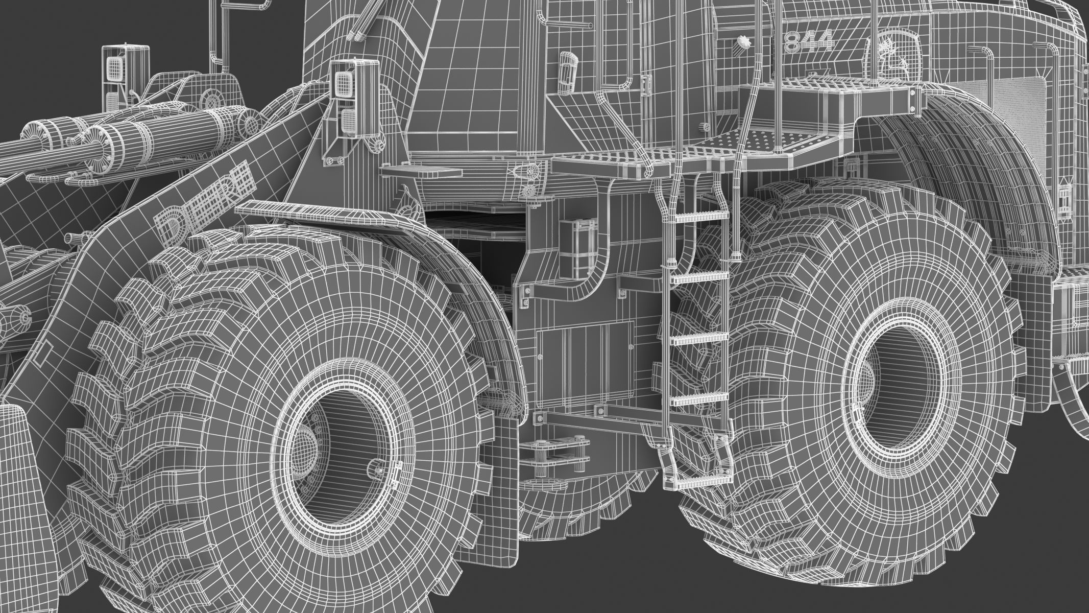 John Deere 844 P-Tier Wheel Loader 3D model_41