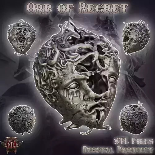 Fantasy Orb of Regret Path of Exile Currency 3D print model