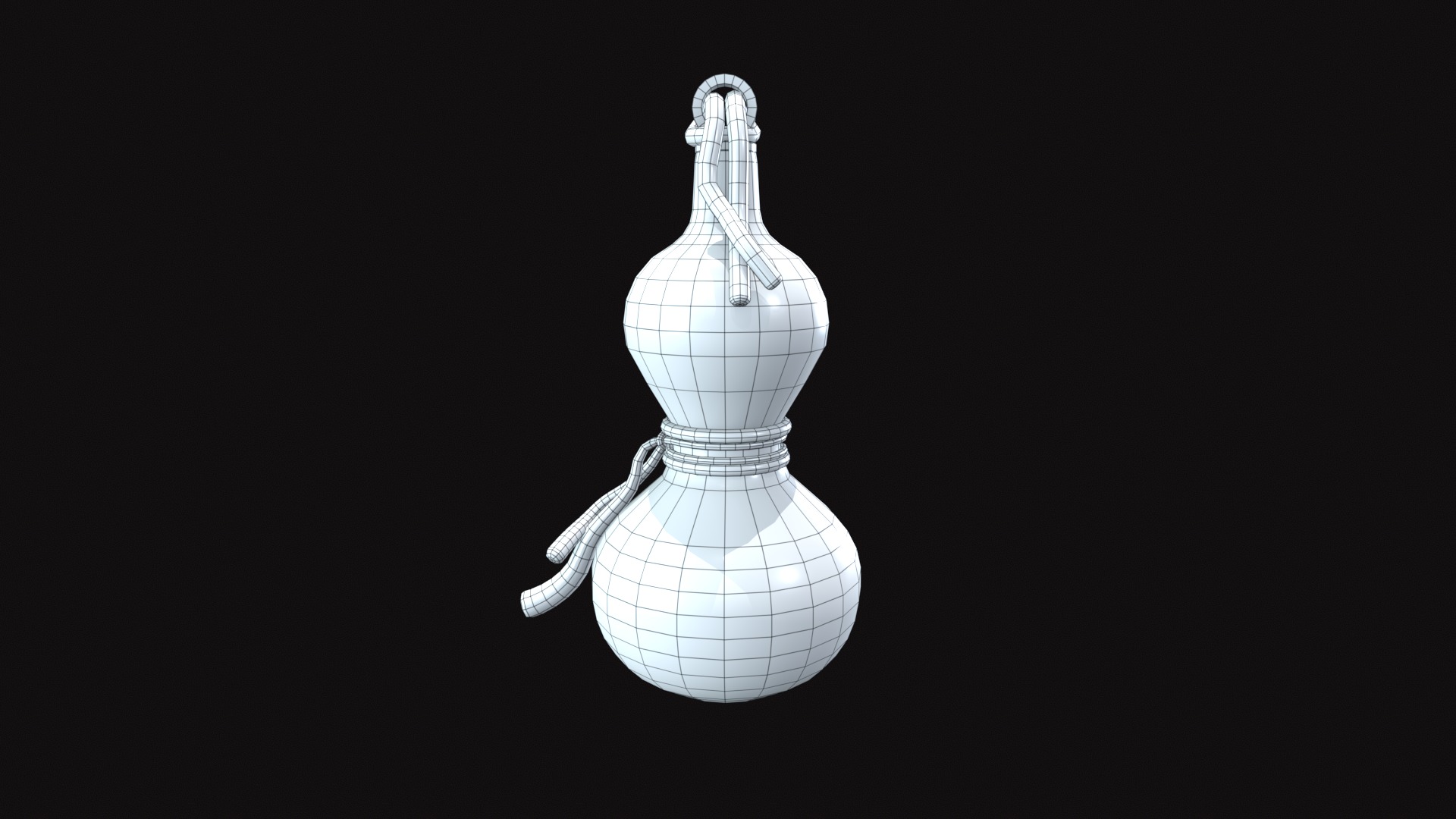 Medieval Ground Bottle Low-poly 3D model_10