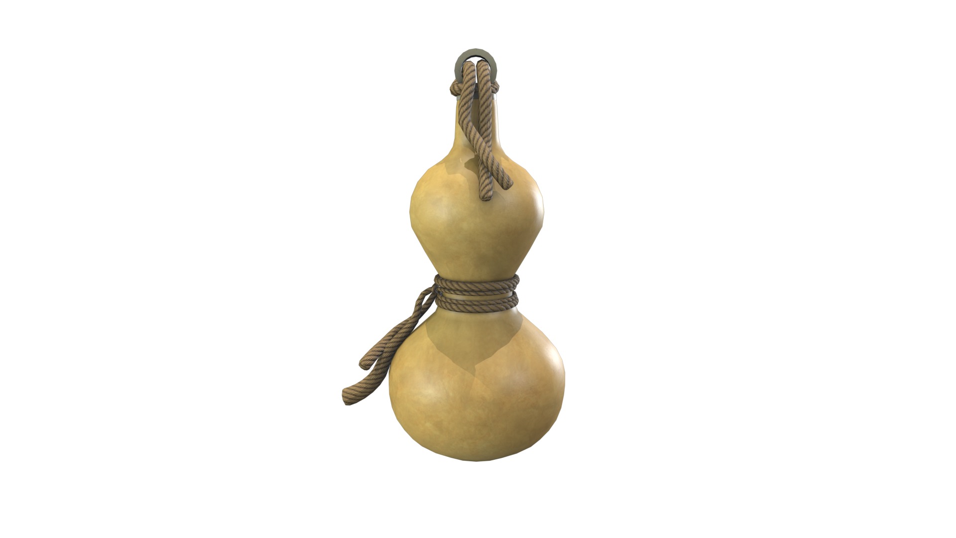 Medieval Ground Bottle Low-poly 3D model_9