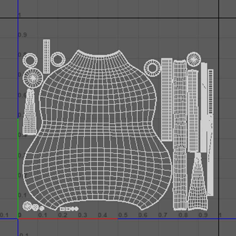 Medieval Ground Bottle Low-poly 3D model_11