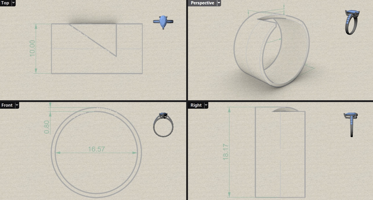 wide Ring 3D print model_9