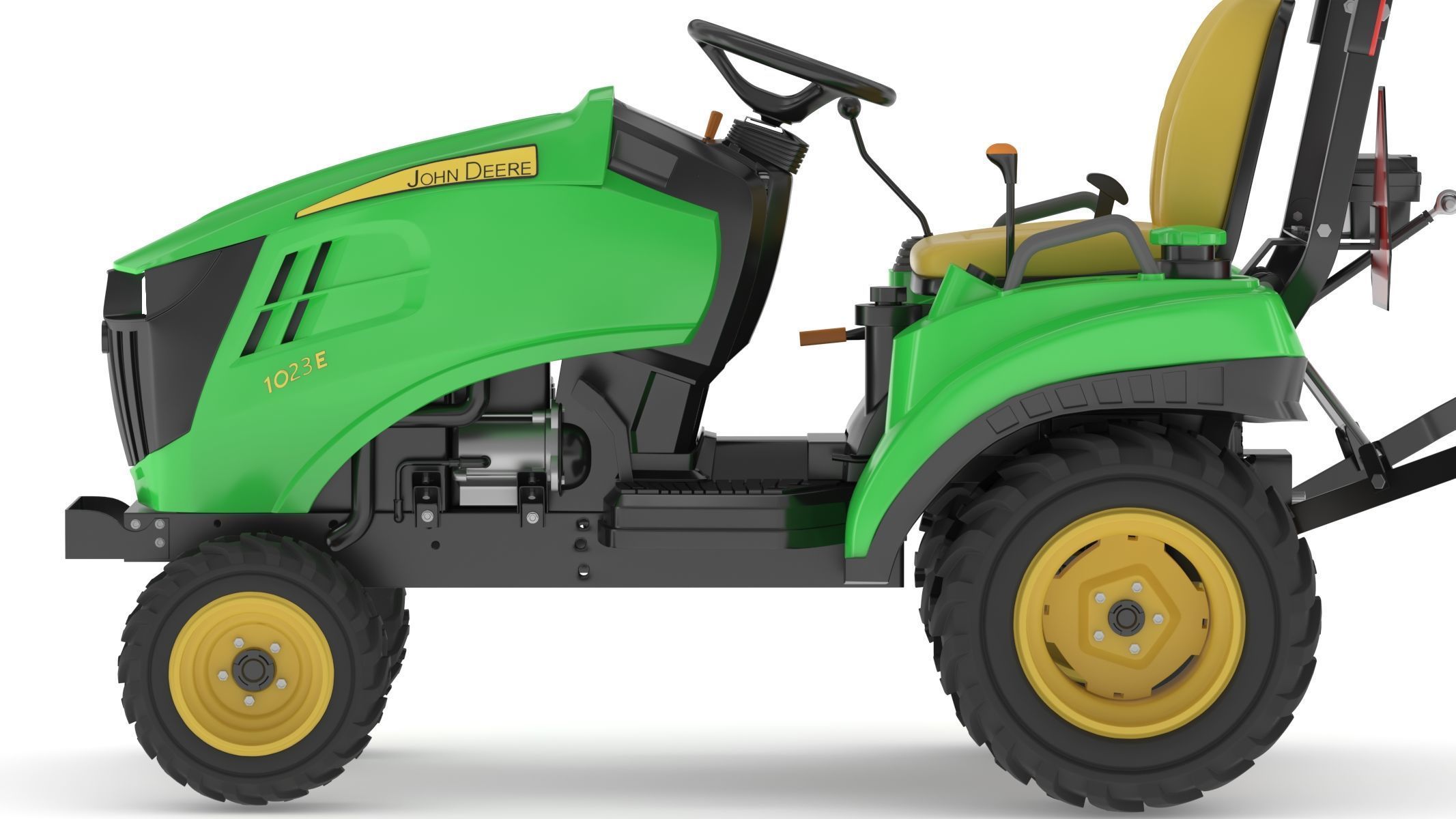 John Deere 1023E Sub-Compact Tractor 3D model_14