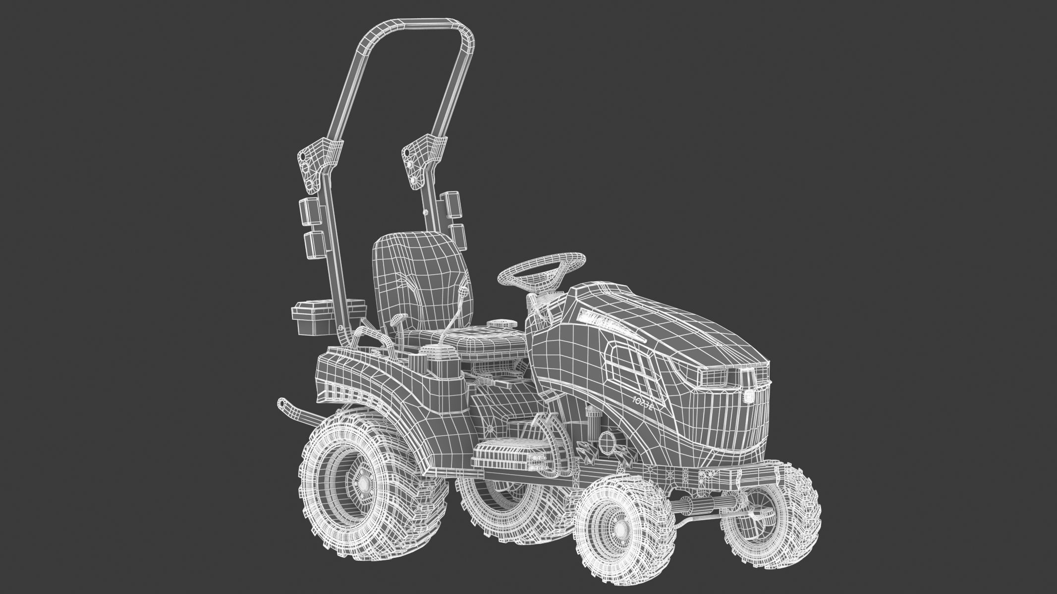 John Deere 1023E Sub-Compact Tractor 3D model_24