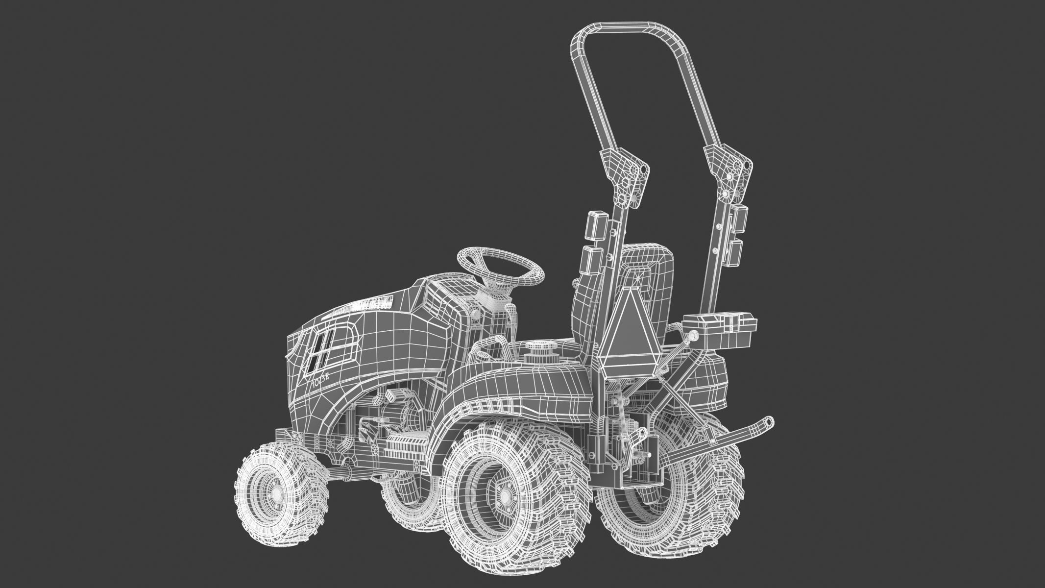 John Deere 1023E Sub-Compact Tractor 3D model_27