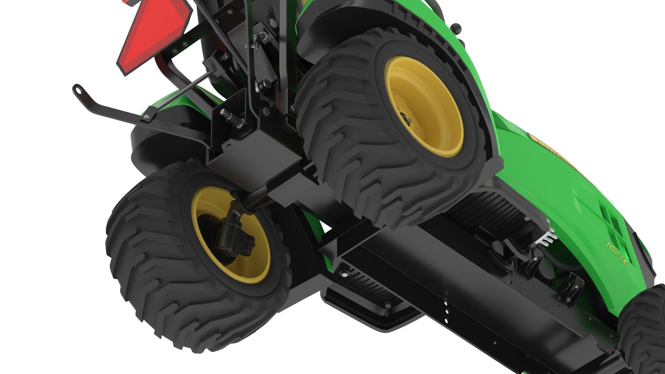 John Deere 1023E Sub-Compact Tractor 3D model_13